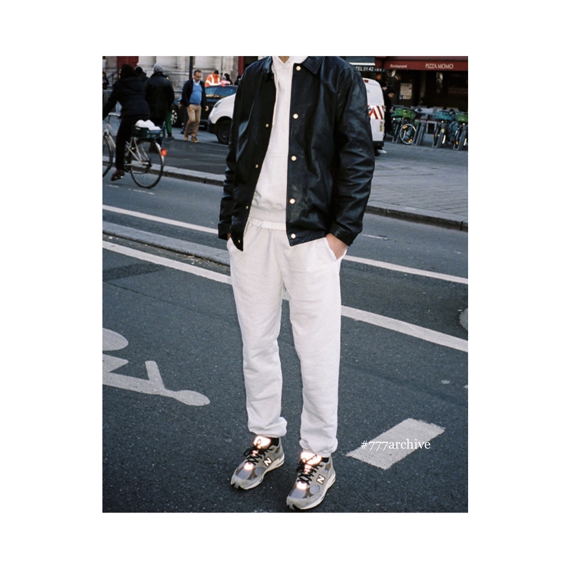 New Balance x JJJJound 991 Made in UK Grey 착용 스타일 - 3