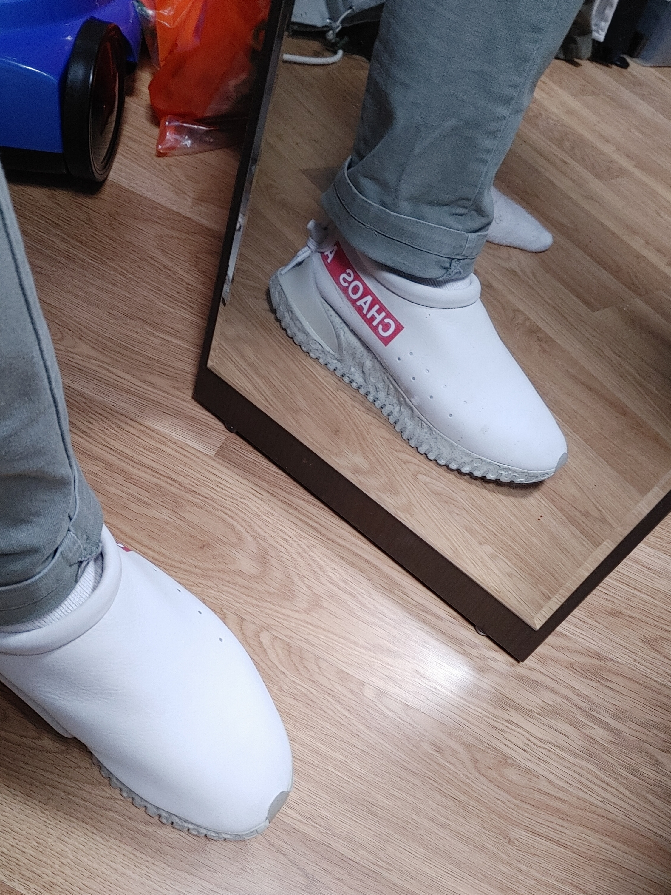 Nike x Undercover Moc Flow SP Light Bone 착용 스타일 - 1