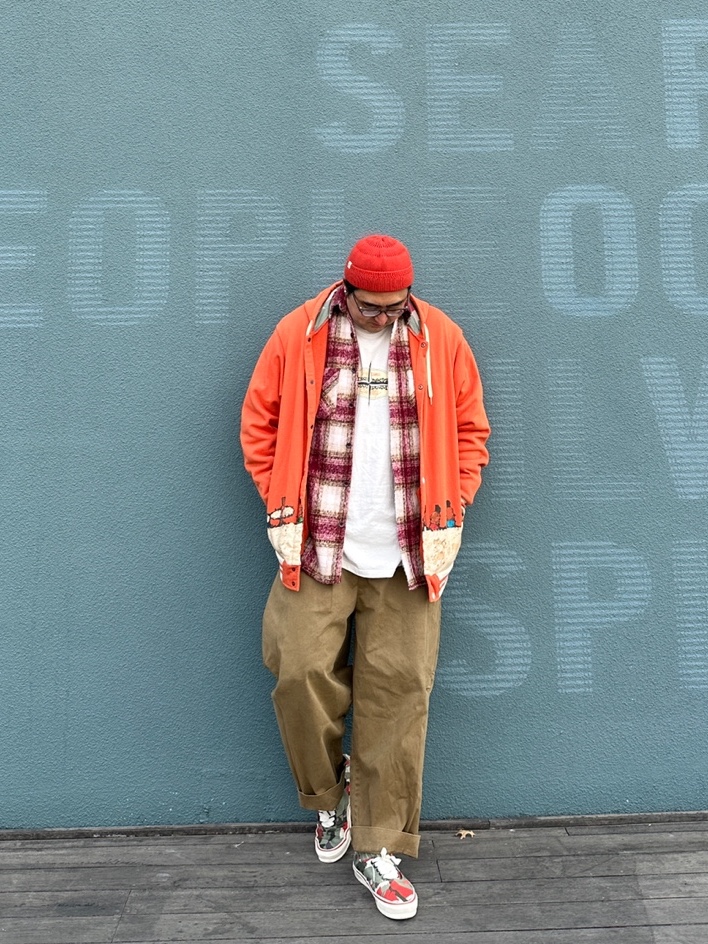 Vans Vault x Nigel Cabourn OG Authentic LX Army Green Camo 착용 스타일 - 2