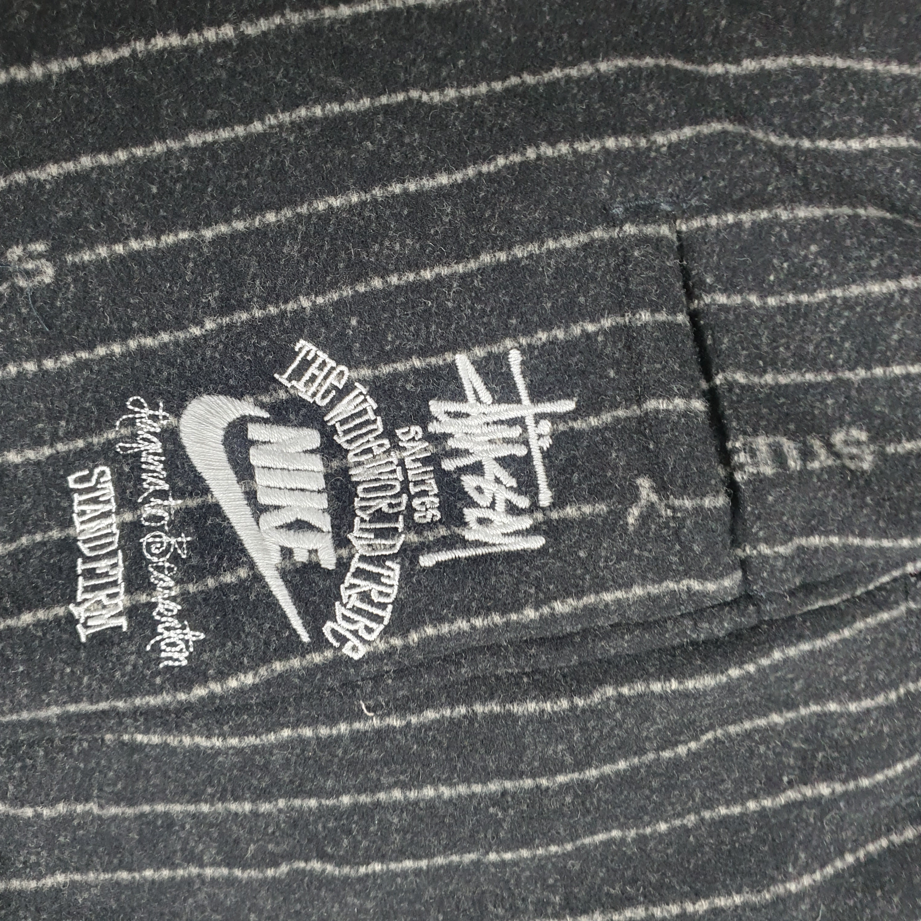Nike x Stussy NRG Striped Wool Pants Black (DR4021-010) 착용 스타일 - 1
