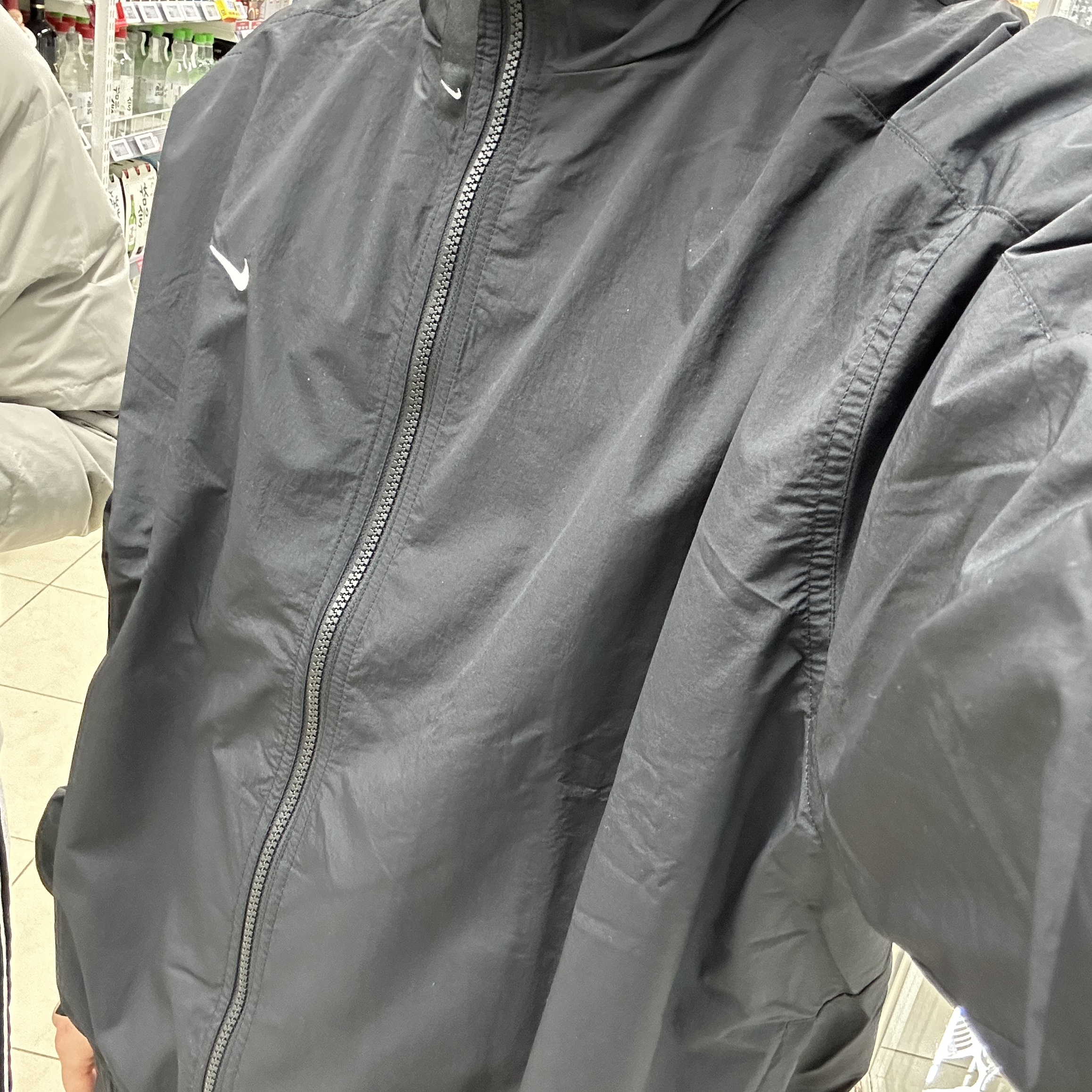 Nike NRG Solo Swoosh Woven Track Jacket Black - Asia 착용 스타일