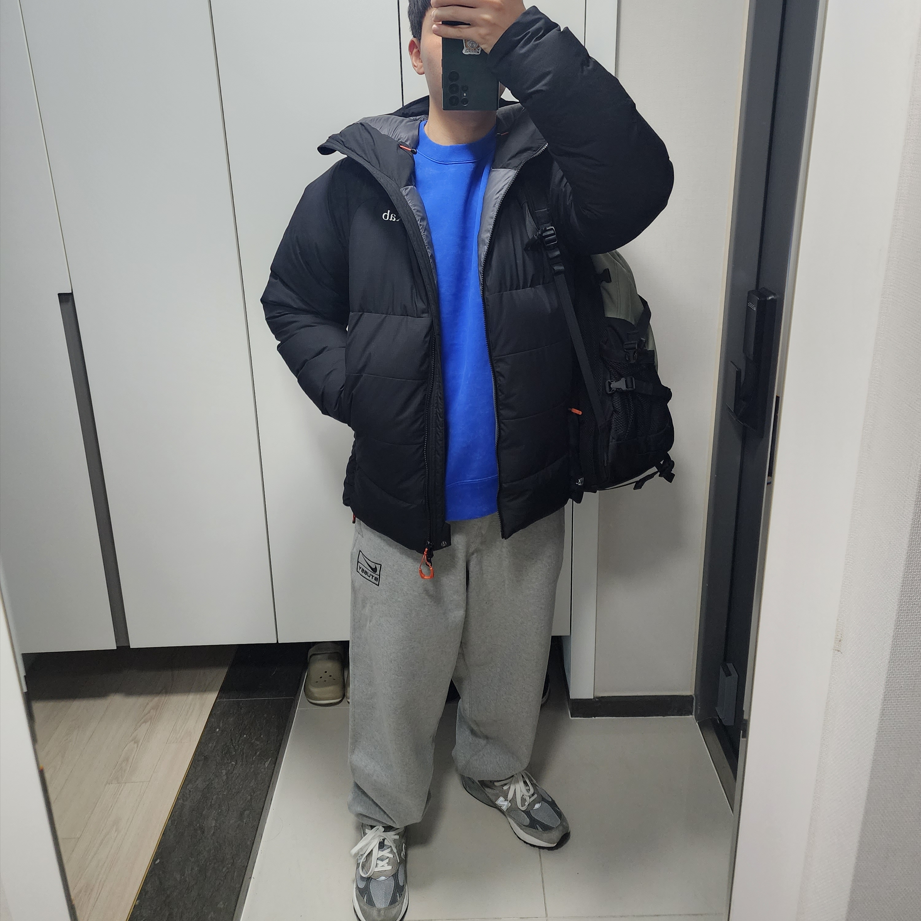 Nike x Stussy NRG Acid Washed Crewneck Game Royal (DR4024-480), (W) New Balance 993 Made in USA Grey - B Standard 착용 스타일 - 2