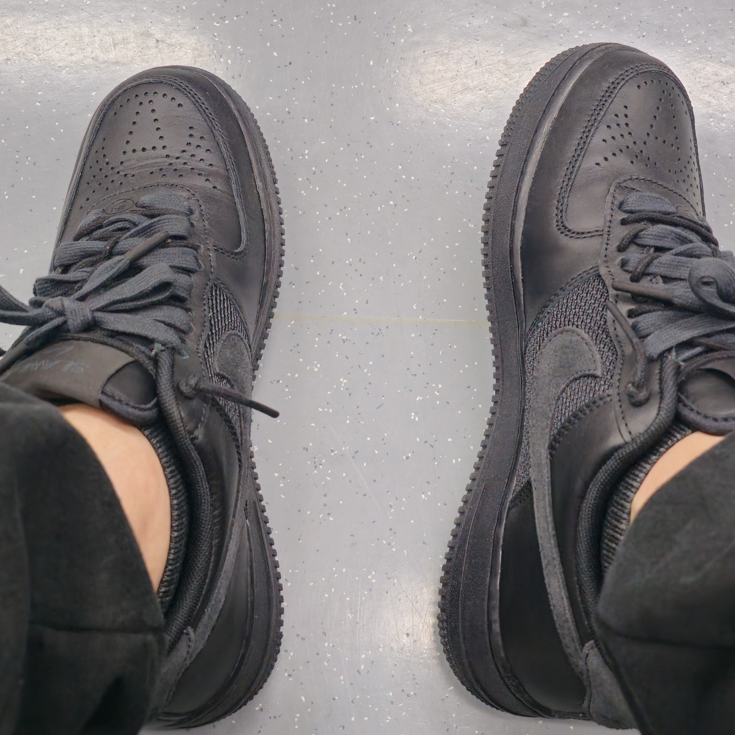 Nike x Slam Jam Air Force 1 Low SP Black Off Noir 착용 스타일