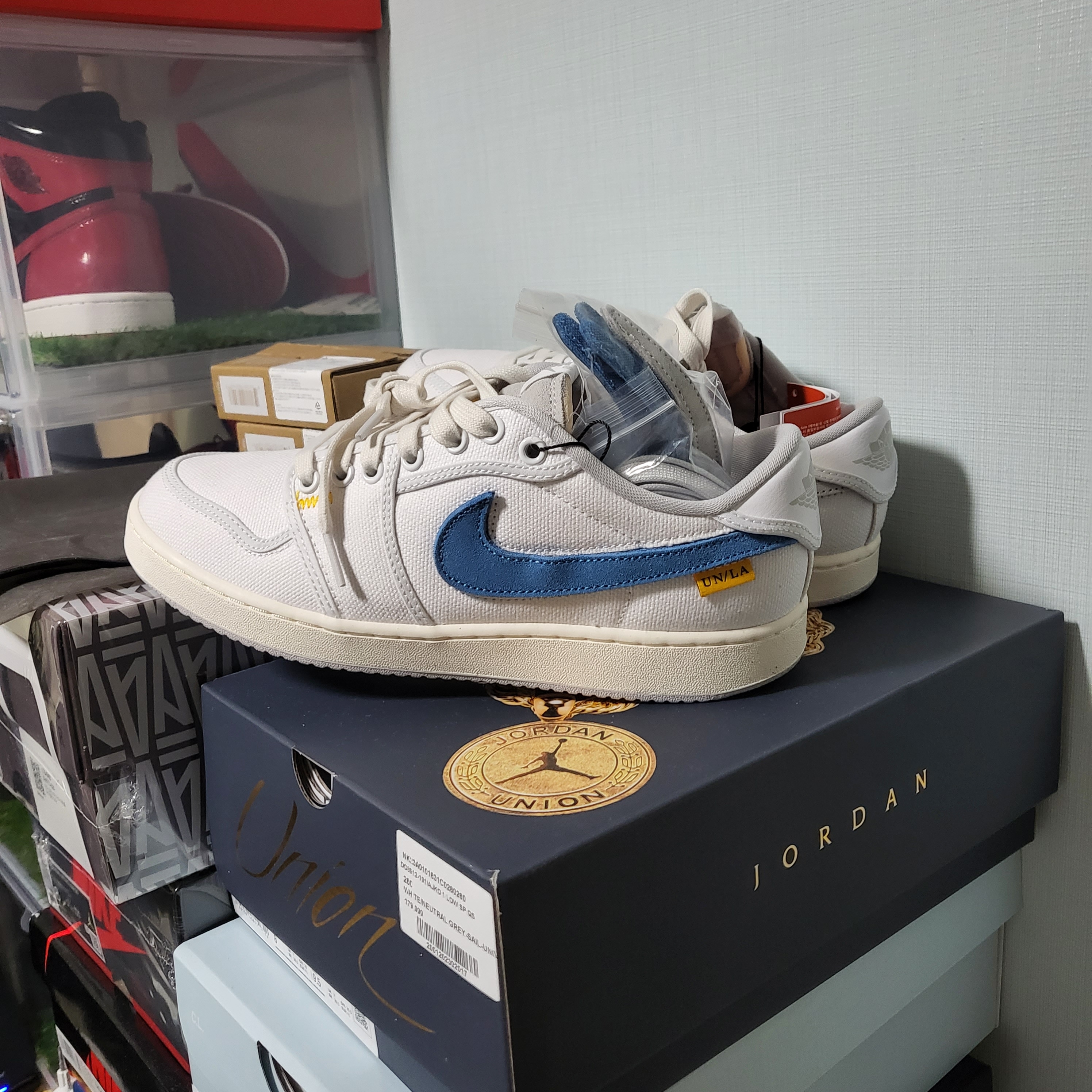 Jordan 1 x Union KO Low White 착용 스타일
