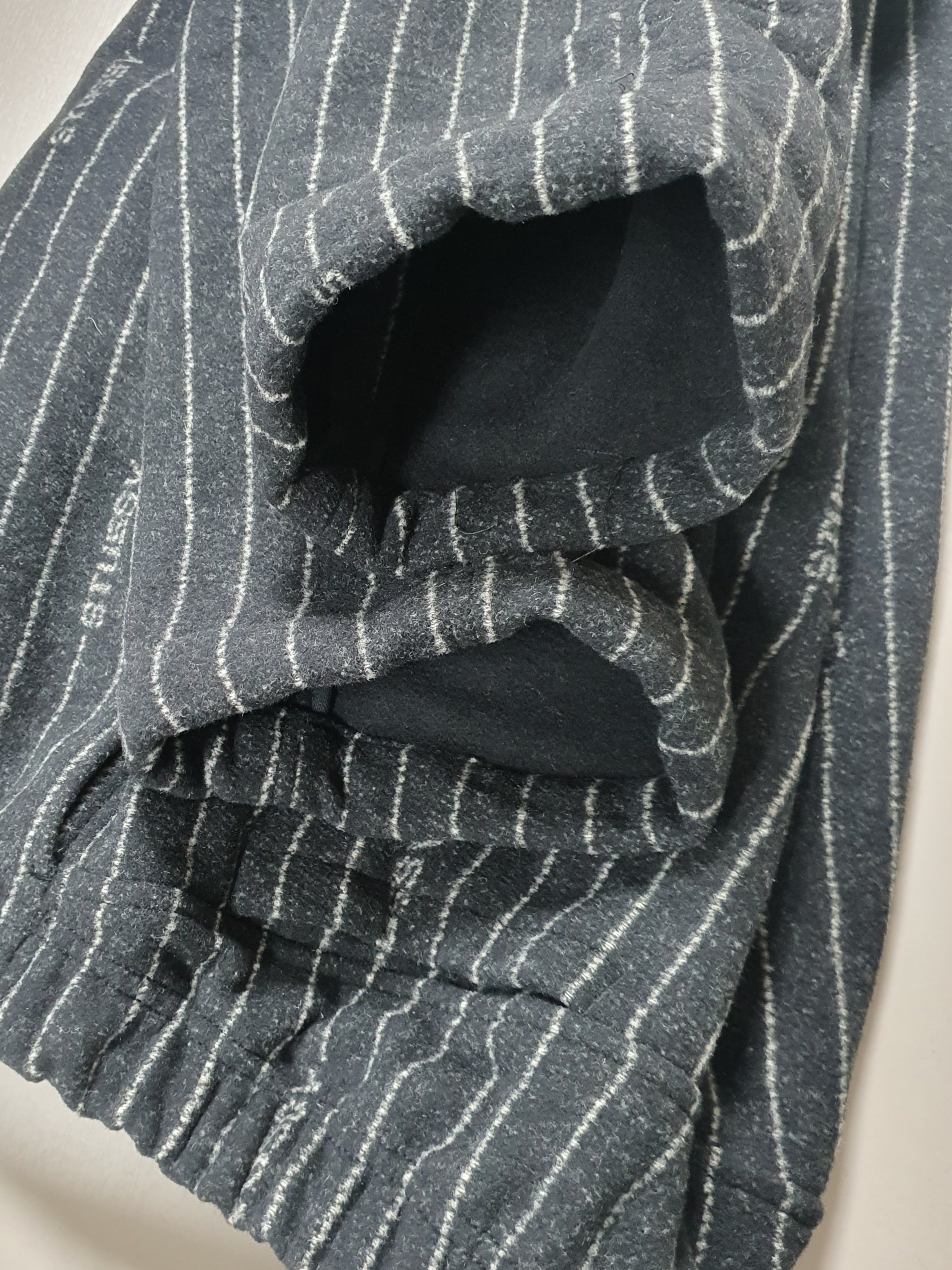 Nike x Stussy NRG Striped Wool Pants Black (DR4021-010), Nike x Stussy Air Penny II Fossil 착용 스타일 - 5