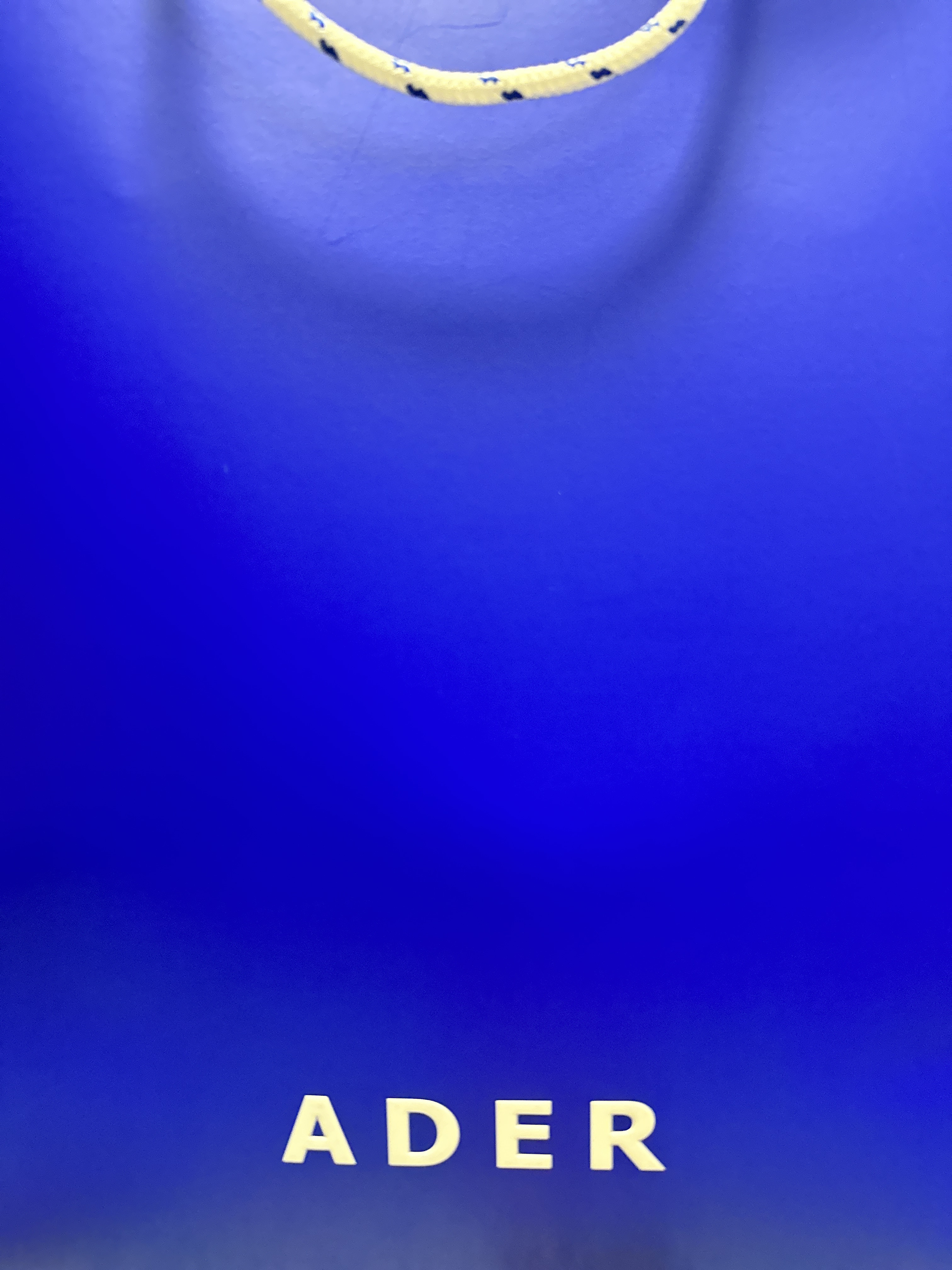 Ader Error Verif Logo Hoodie Navy 착용 스타일 - 2