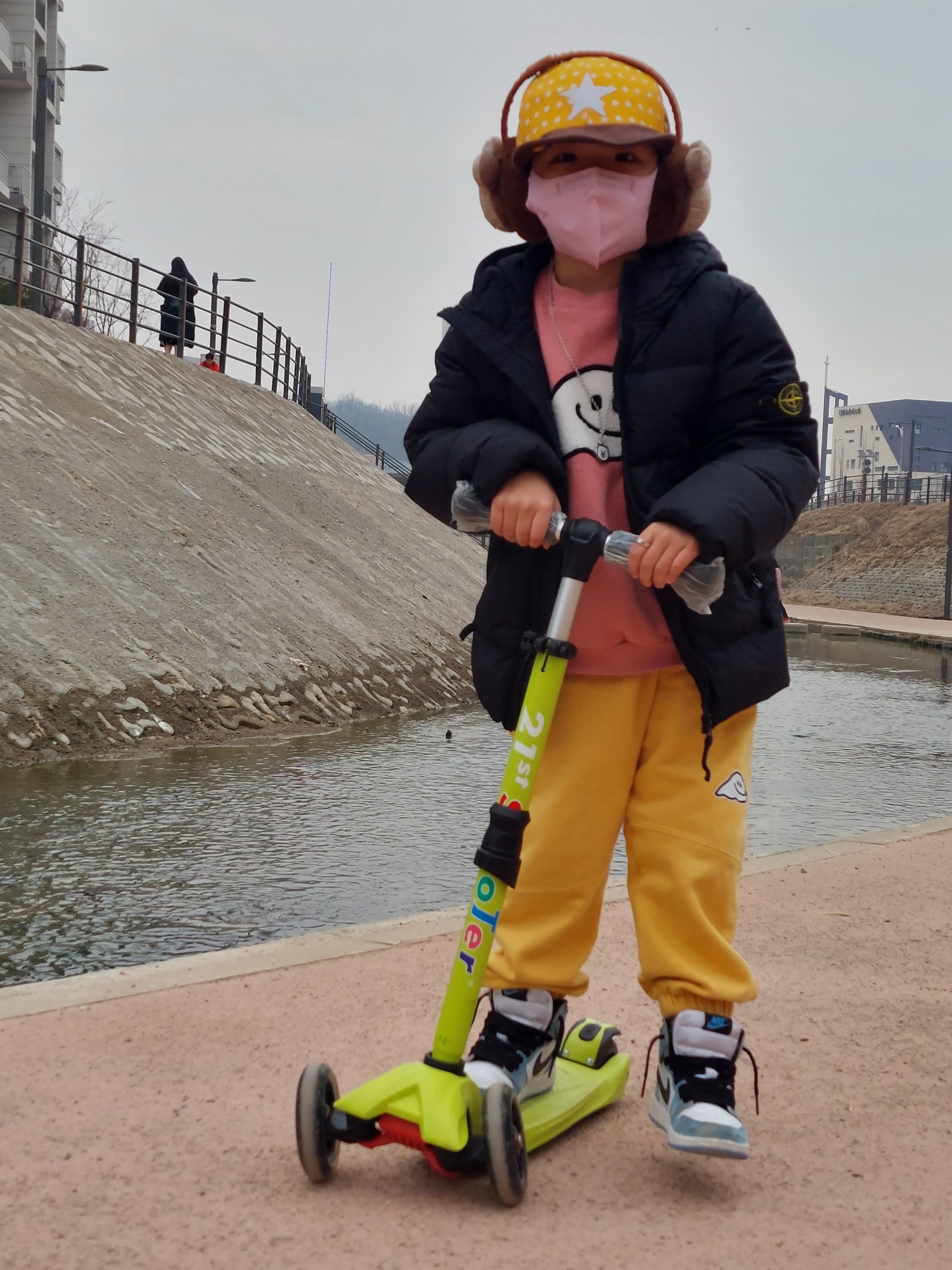 (Kids) Stone Island 40433 Garment Dyed Crinkle Reps R-Nylon Down Black - 22FW, Human Made Animal Necklace Bear White 착용 스타일