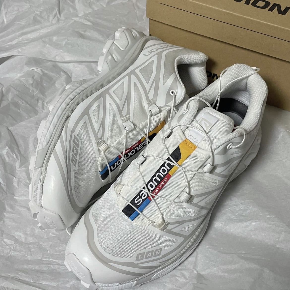 Salomon XT-6 ADV White 착용 스타일