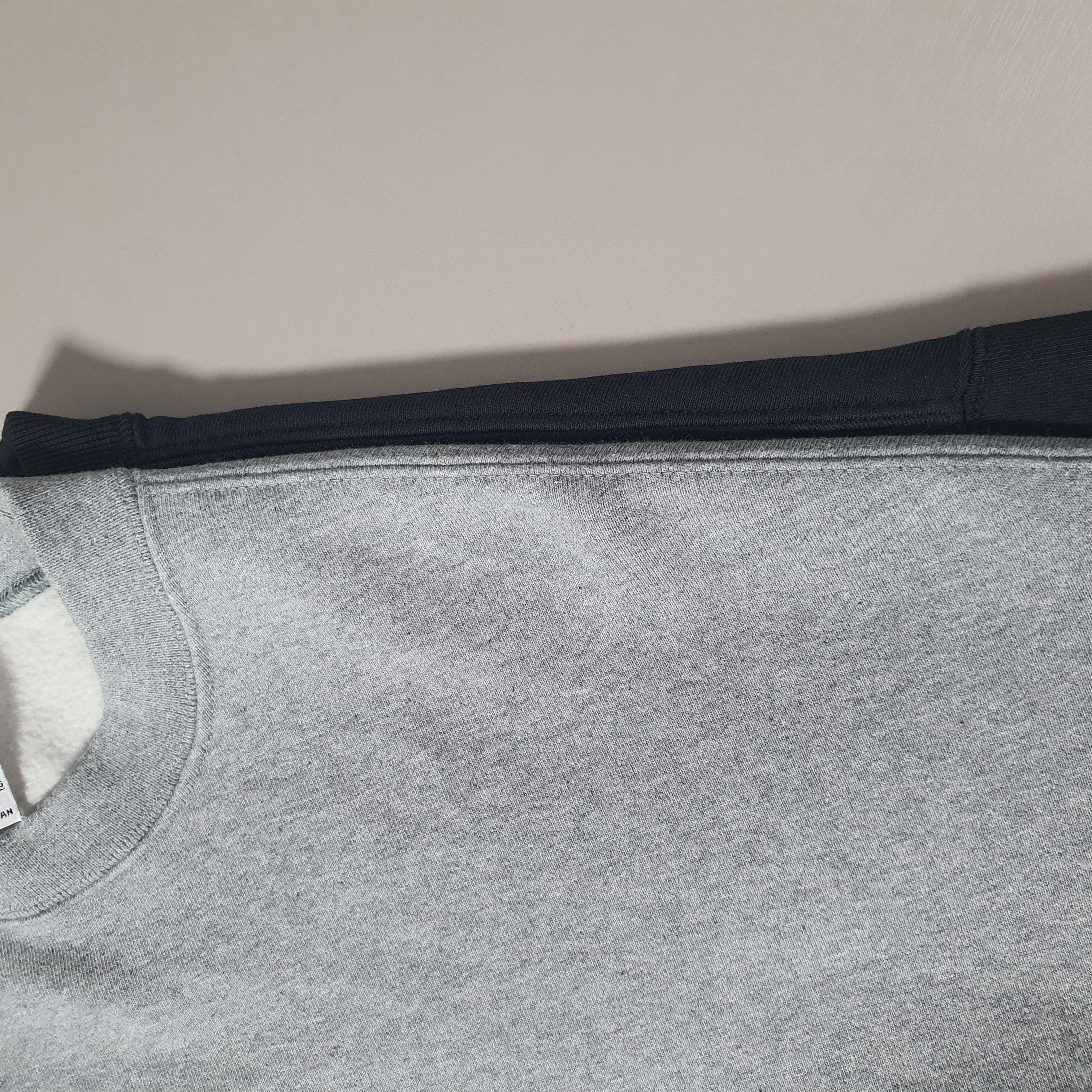Nike x Stussy NRG Washed Fleece Crewneck Black (DO5310-010), Nike NRG Solo Swoosh Crew Fleece Dark Grey Heather - Asia 착용 스타일 - 5