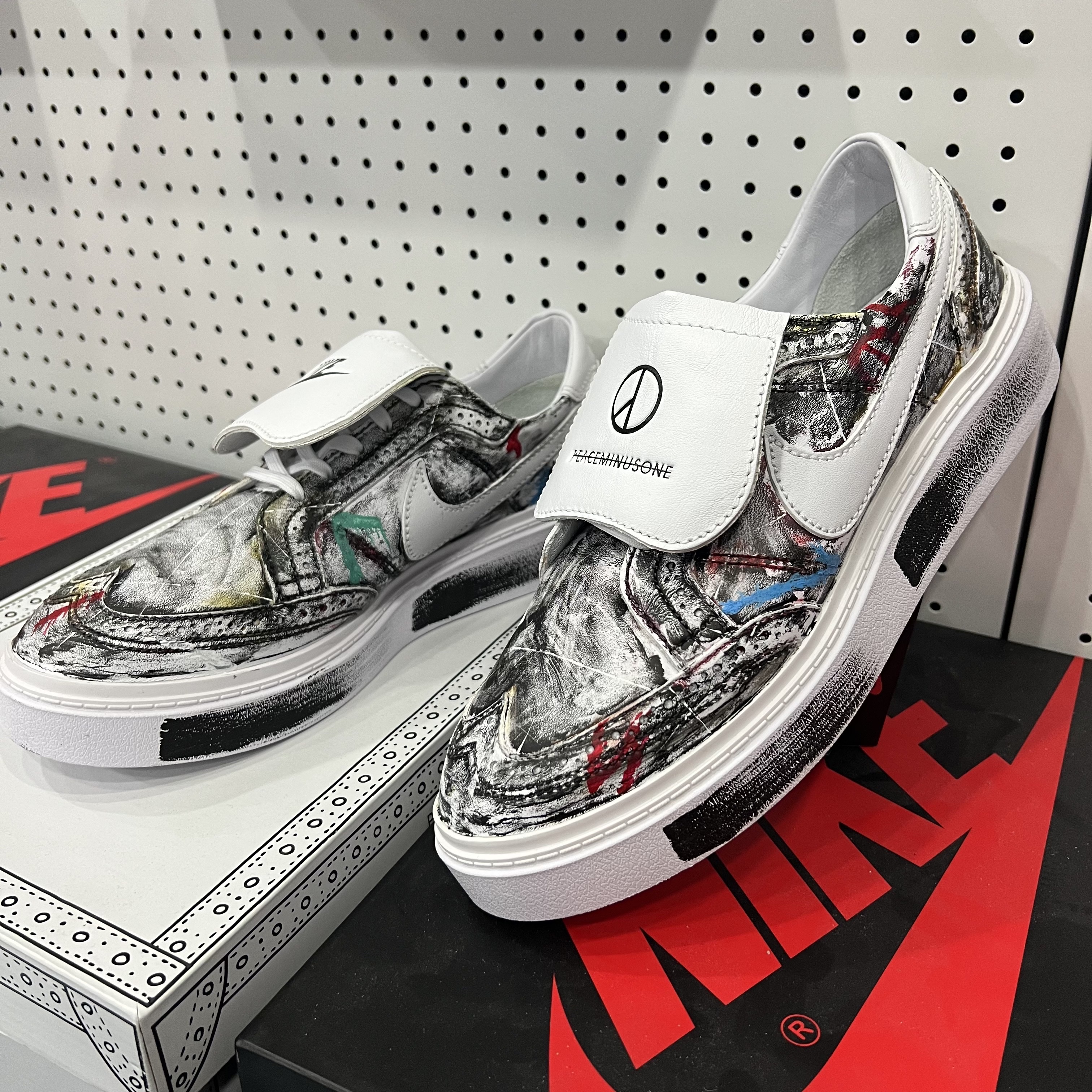 Nike x Peaceminusone Kwondo1 White 착용 스타일 - 1