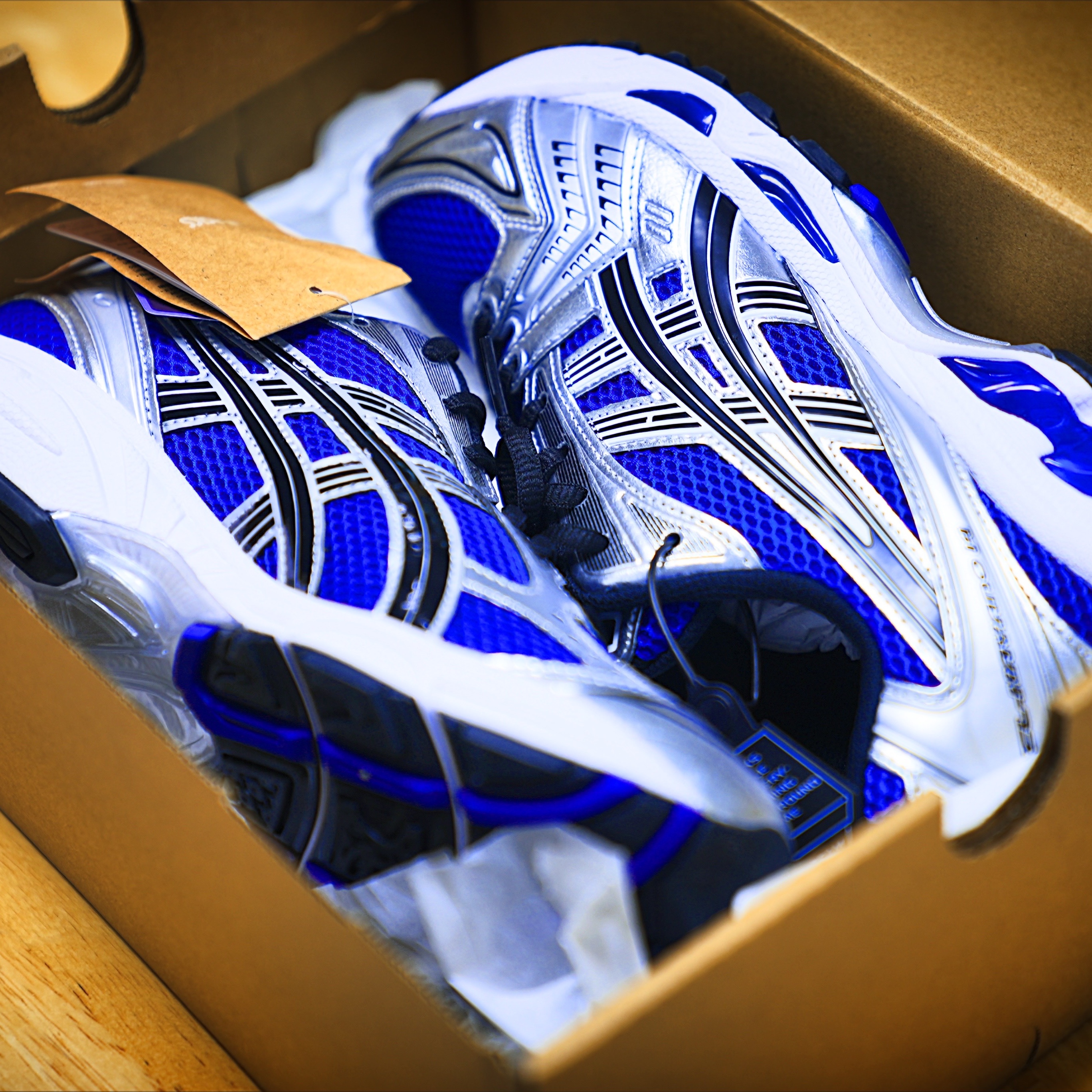 Asics Gel-Kayano 14 Monaco Blue Black 착용 스타일 - 1