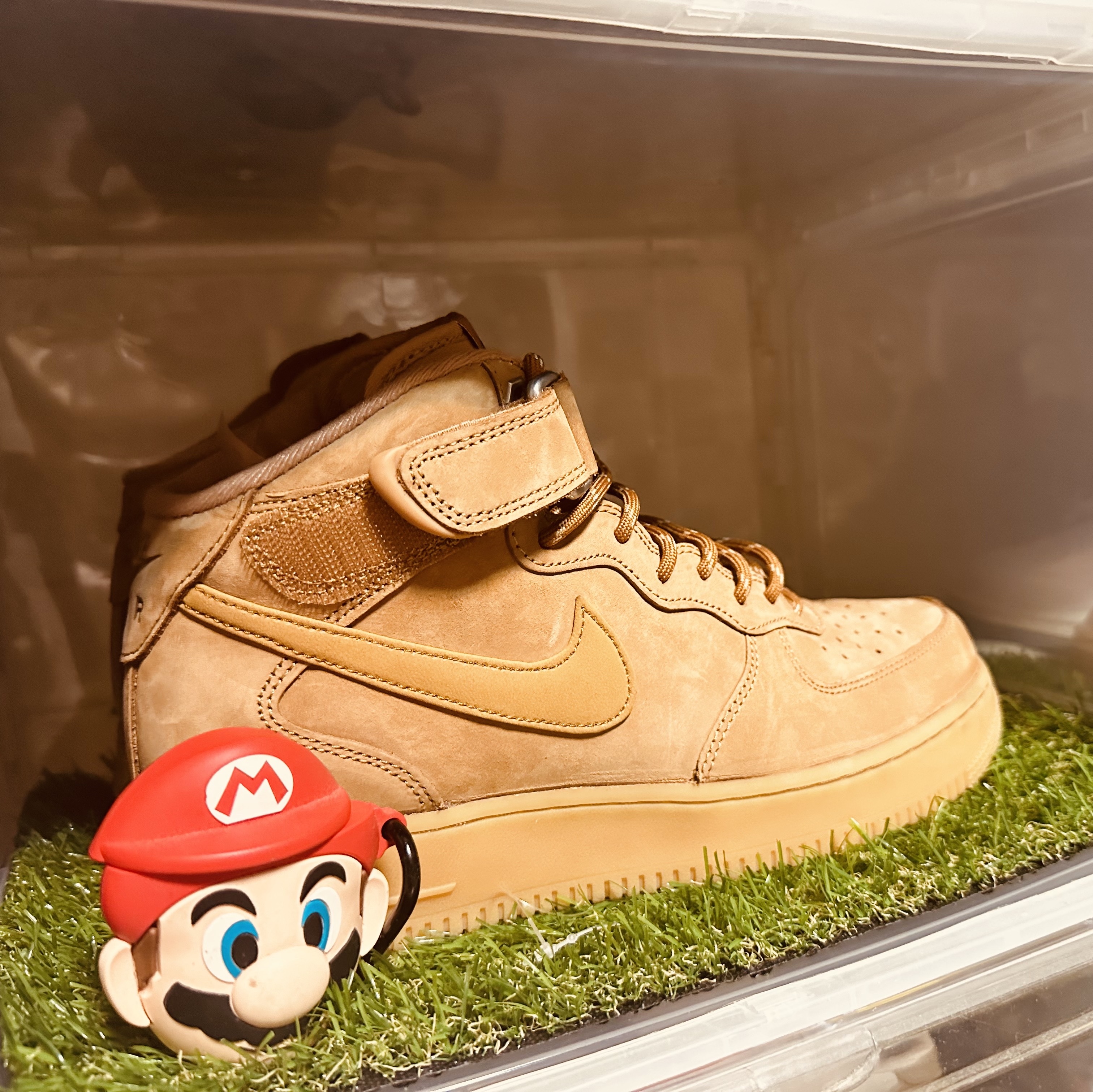 Nike Air Force 1 Mid '07 WB Flax 착용 스타일 - 2