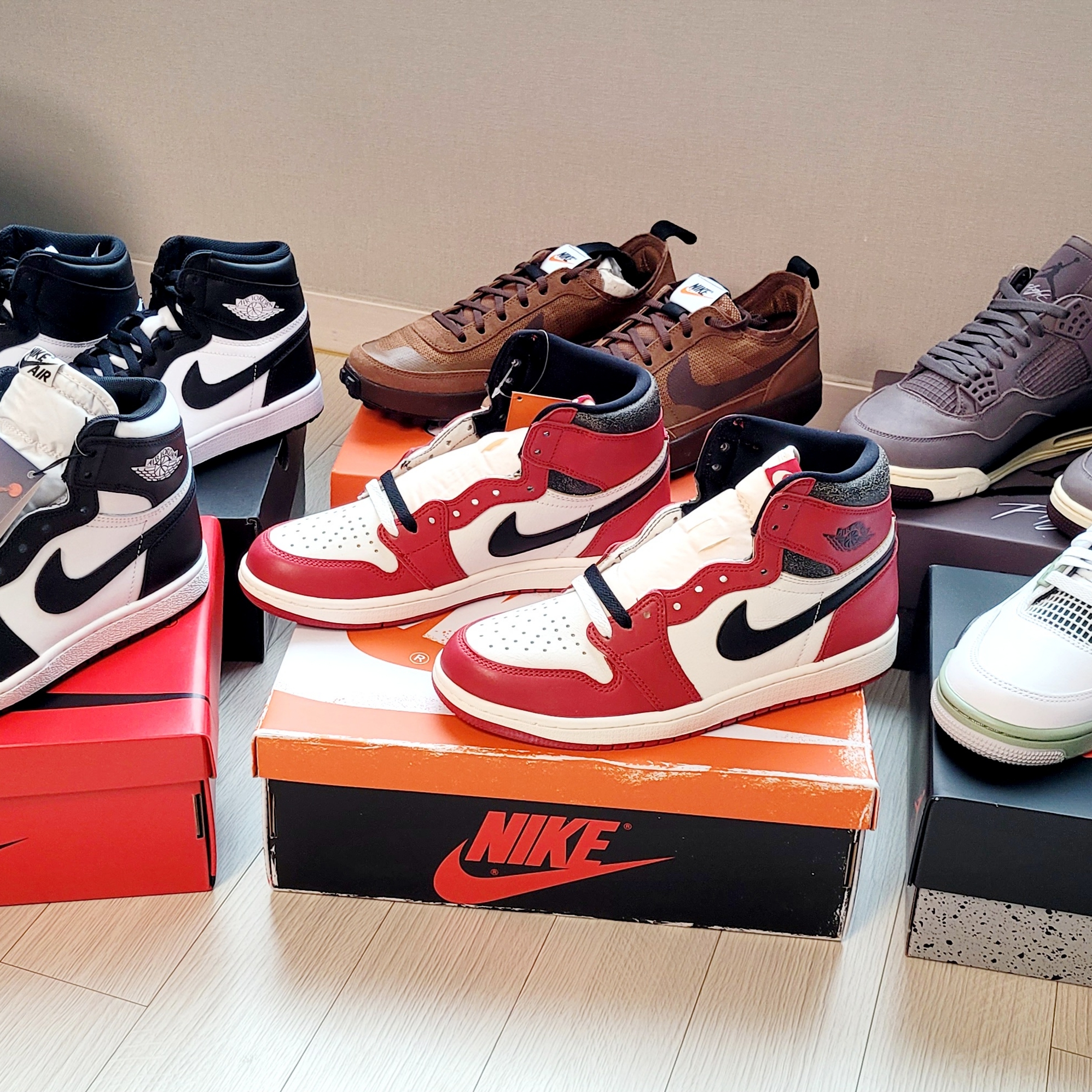 Jordan 1 High 85 Black White, Jordan 1 Retro High OG Chicago 2022 착용 스타일