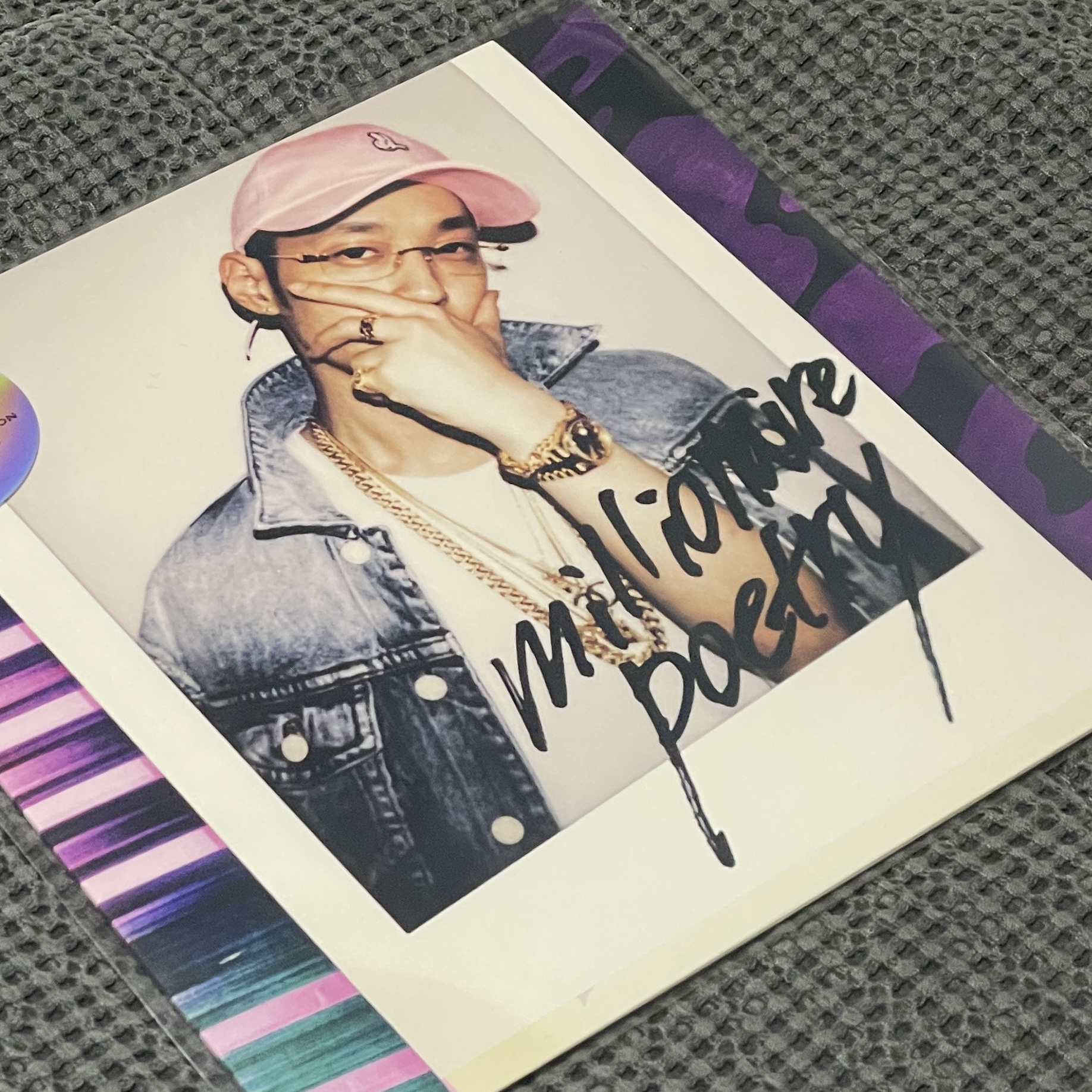 The Quiett Millionaire Poetry LP Purple 착용 스타일 - 1