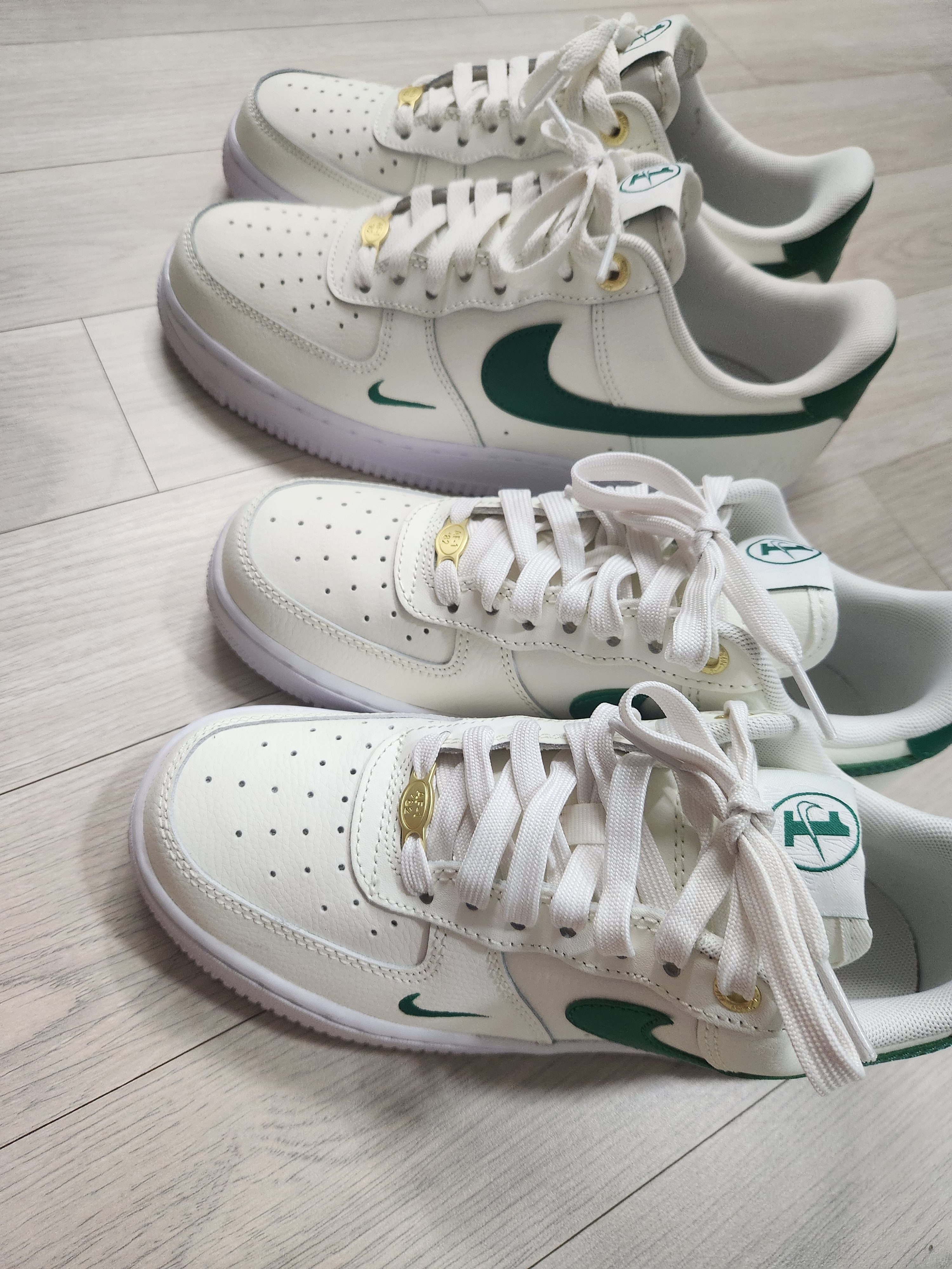 (W) Nike Air Force 1 '07 SE 40th Anniversary Join Forces Sail Malachite 착용 스타일
