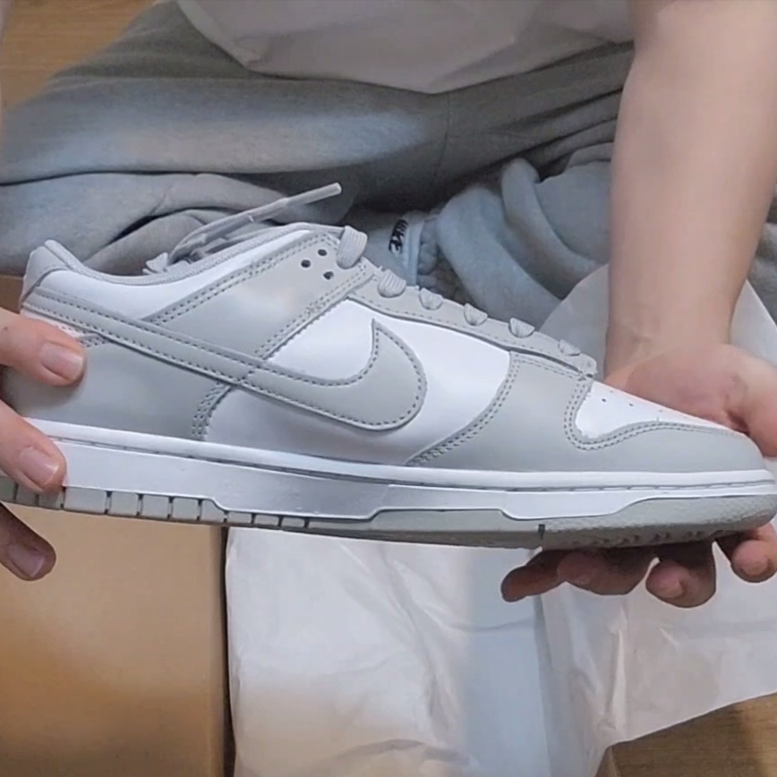 Nike Dunk Low Retro Grey Fog 착용 스타일 - 2