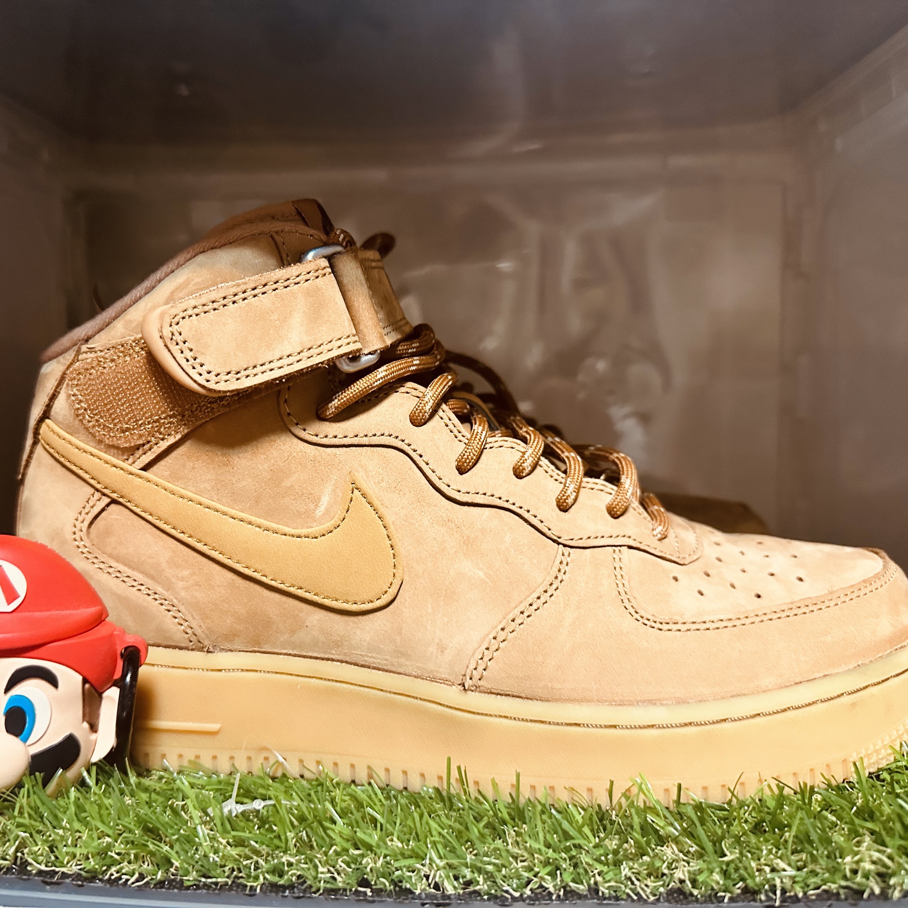 Nike Air Force 1 Mid '07 WB Flax 착용 스타일 - 1