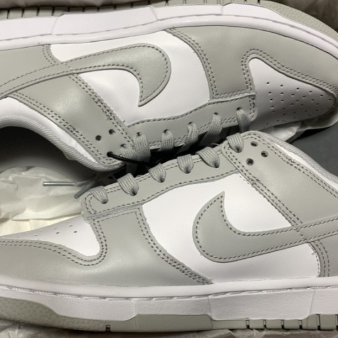 Nike Dunk Low Retro Grey Fog 착용 스타일 - 1