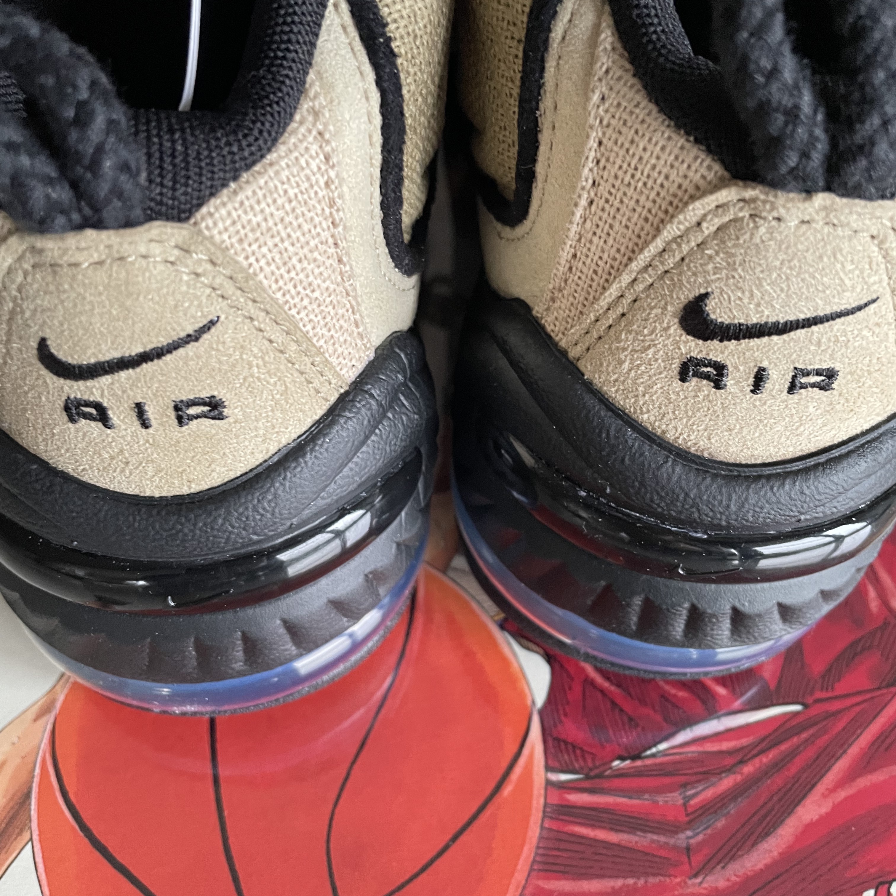 Nike x Stussy Air Penny II Rattan and Limestone 착용 스타일 - 4