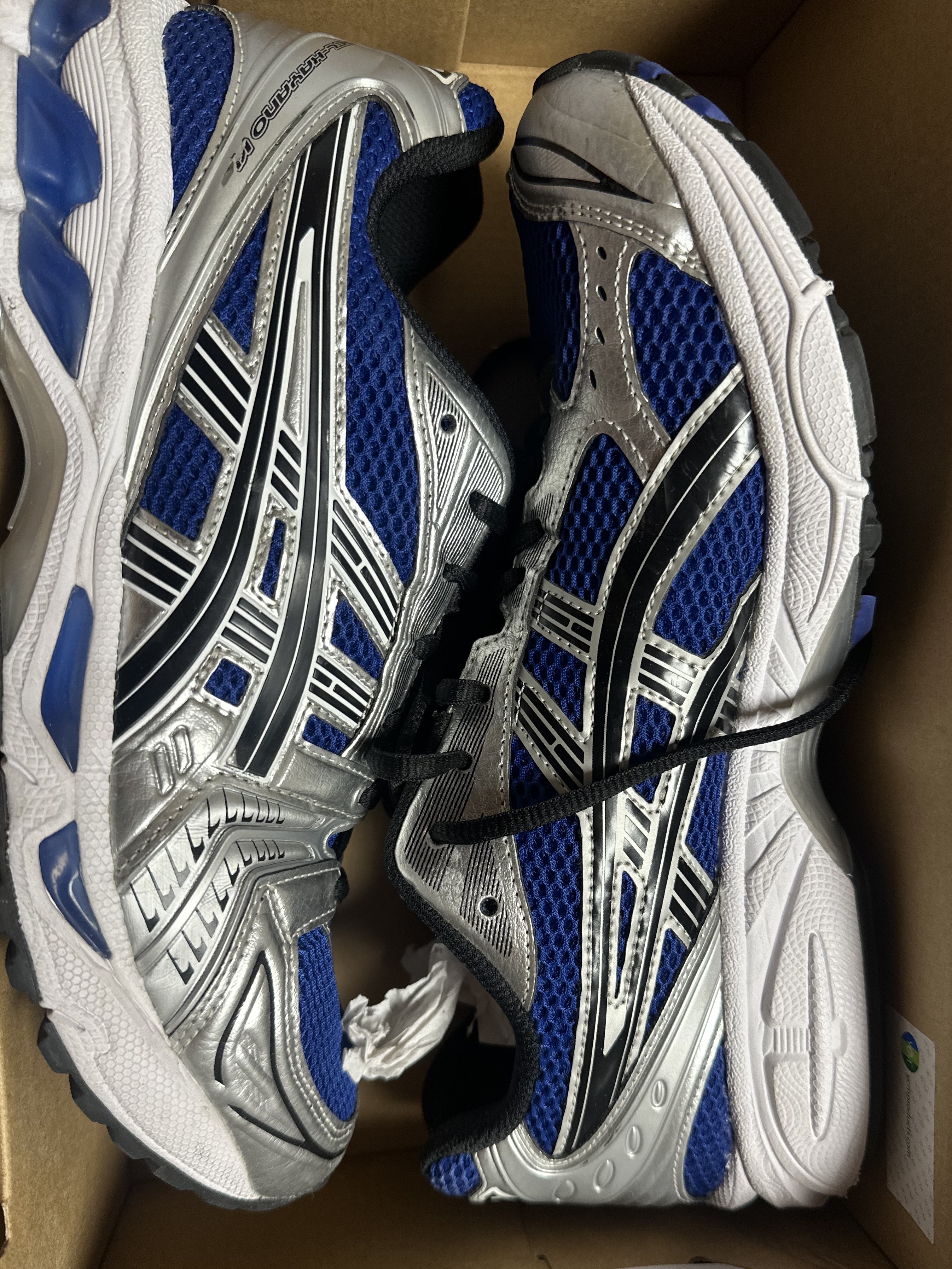 Asics Gel-Kayano 14 Monaco Blue Black 착용 스타일 - 1