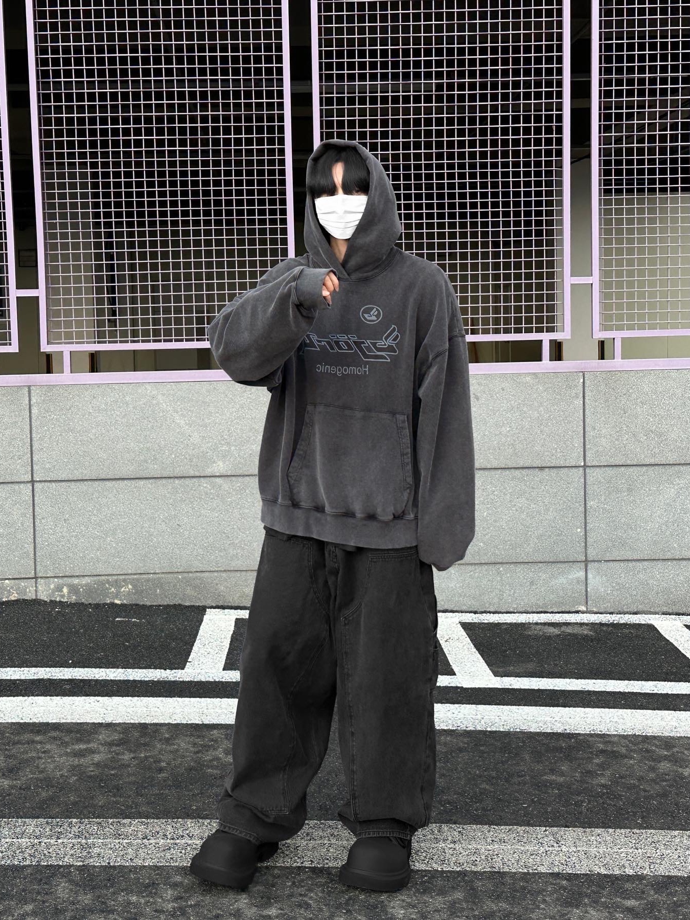Balenciaga Steroid Derby Black 착용 스타일 - 2