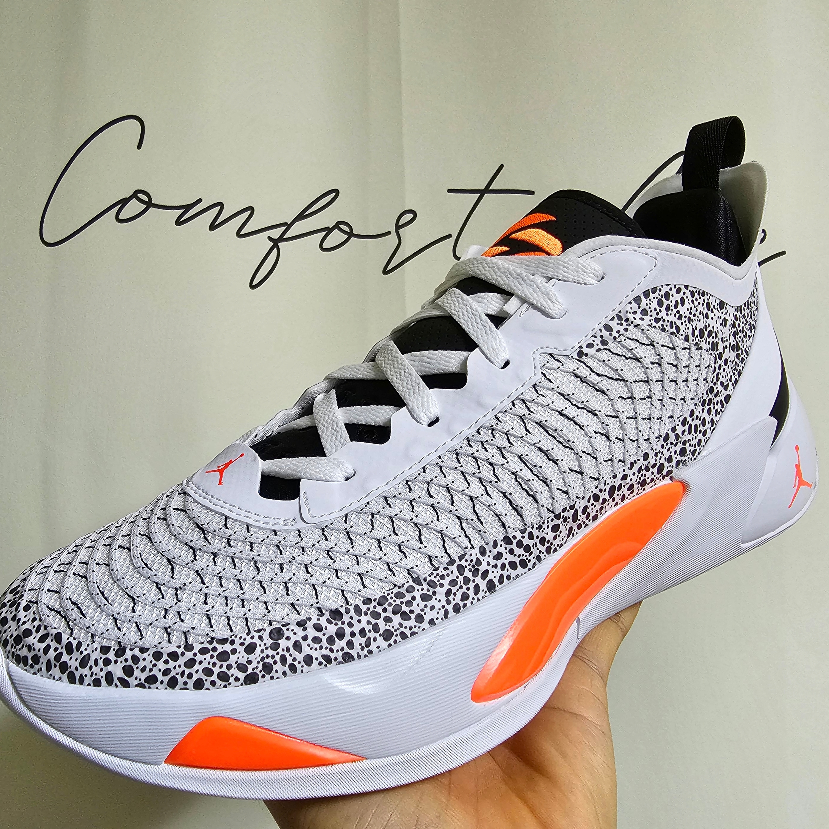 Jordan Luka 1 PF White Total Orange 착용 스타일