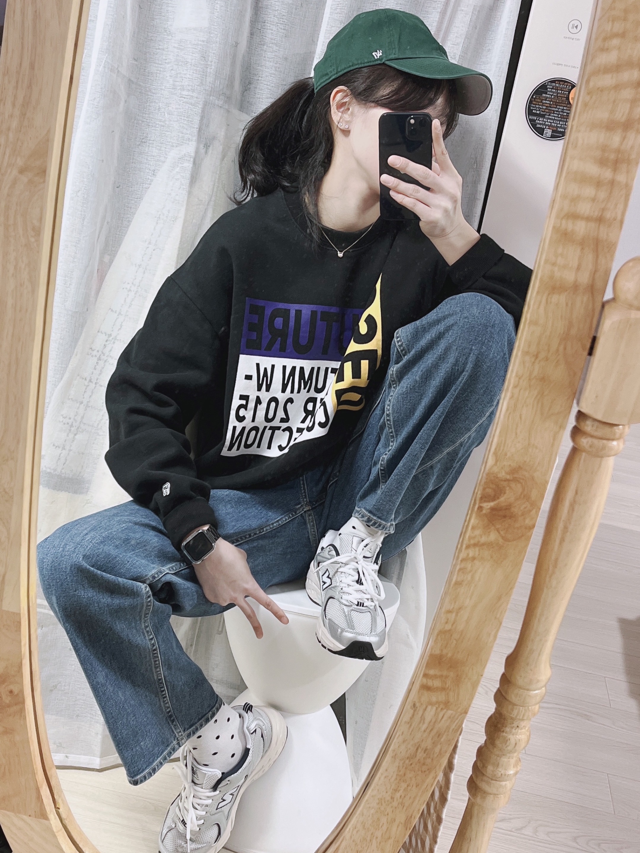 New Balance 530 Steel Grey 착용 스타일 - 1