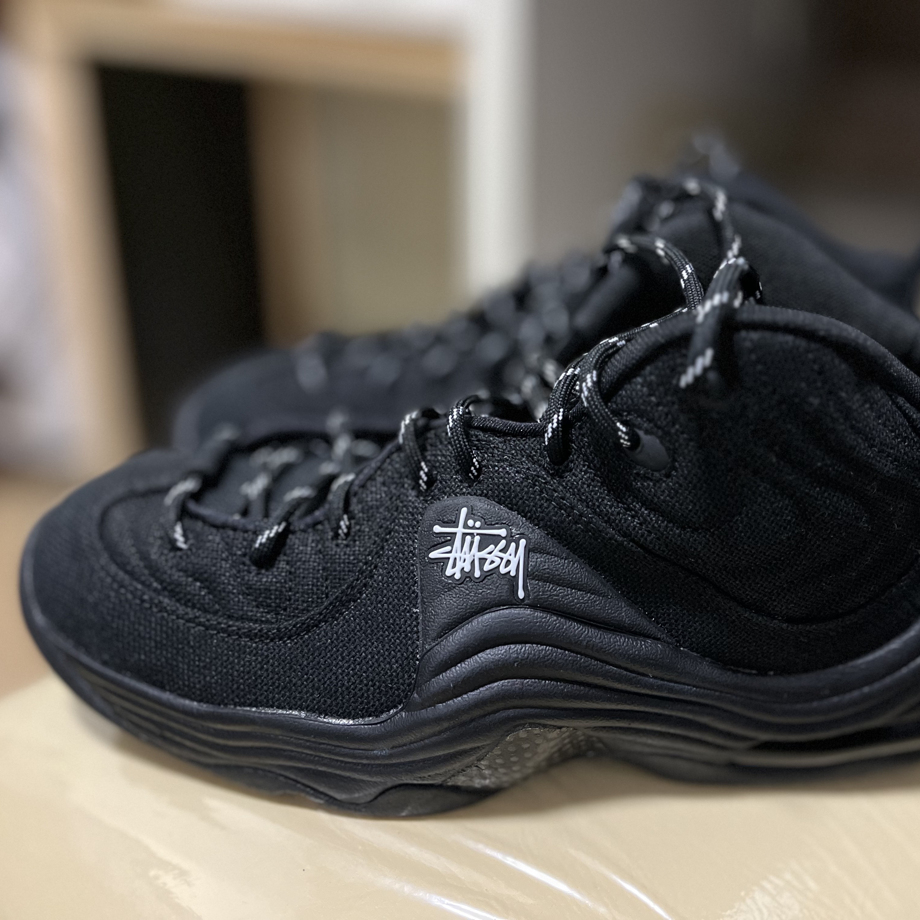 Nike x Stussy Air Penny II Black 착용 스타일 - 2