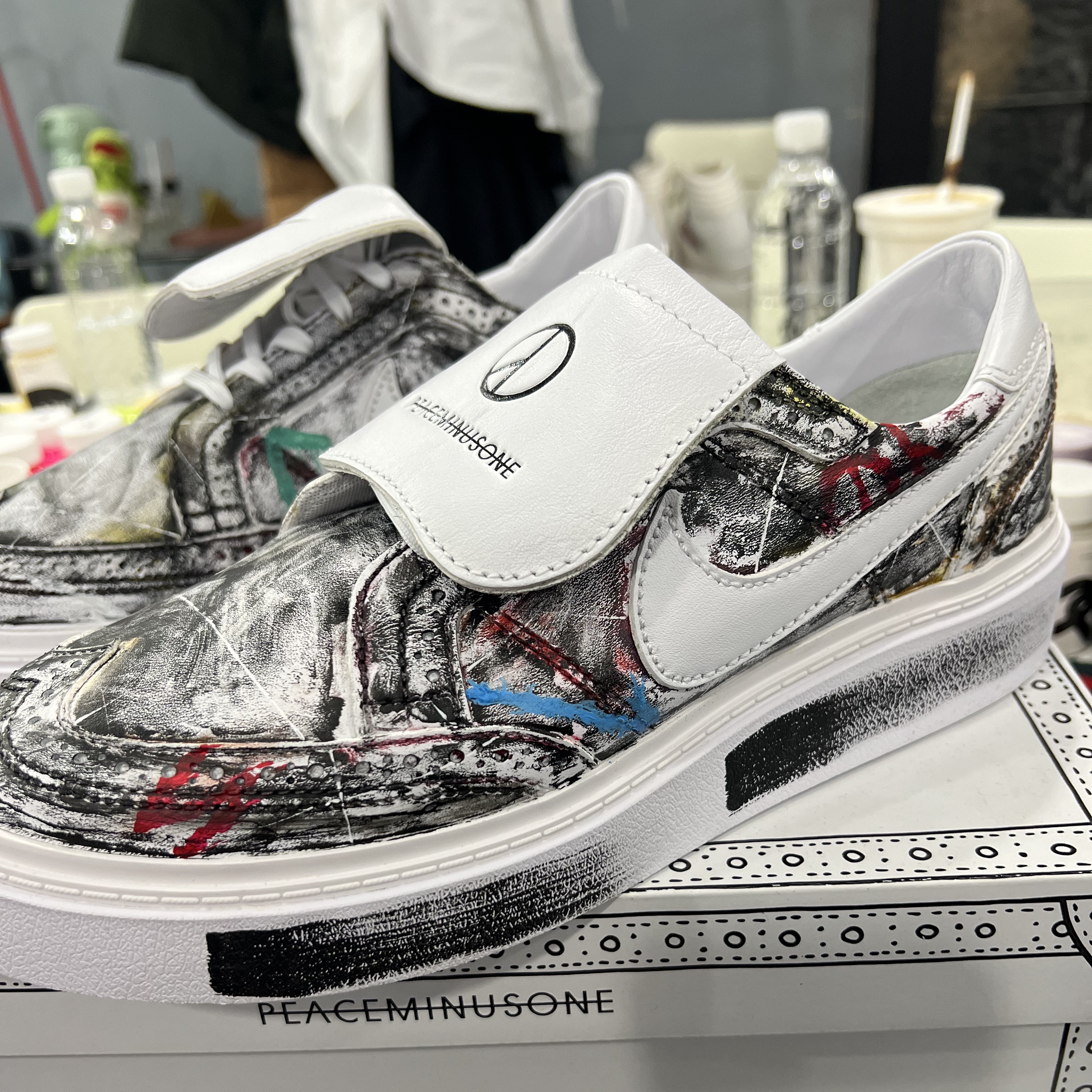 Nike x Peaceminusone Kwondo1 White 착용 스타일 - 2
