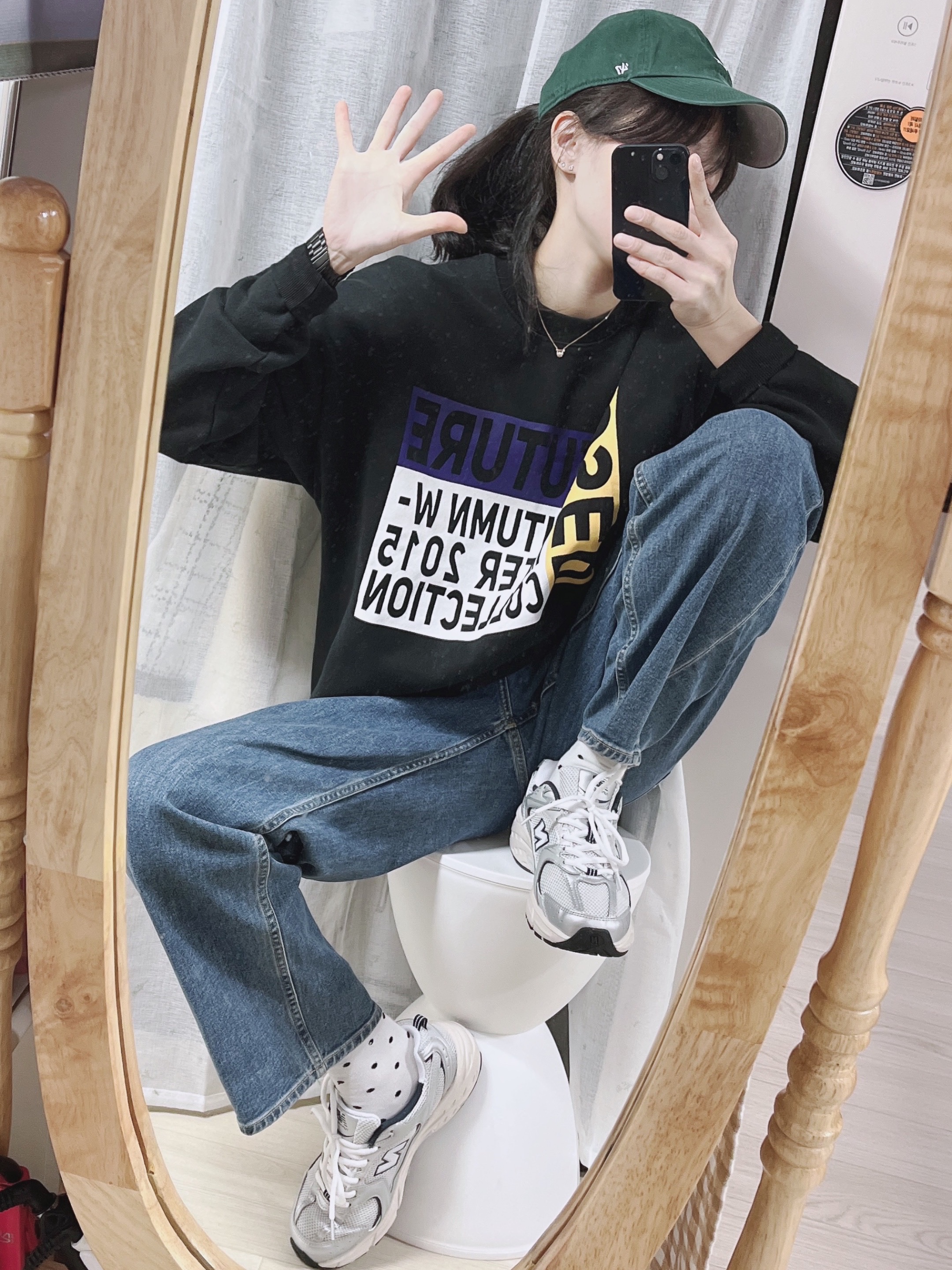 New Balance 530 Steel Grey 착용 스타일 - 2
