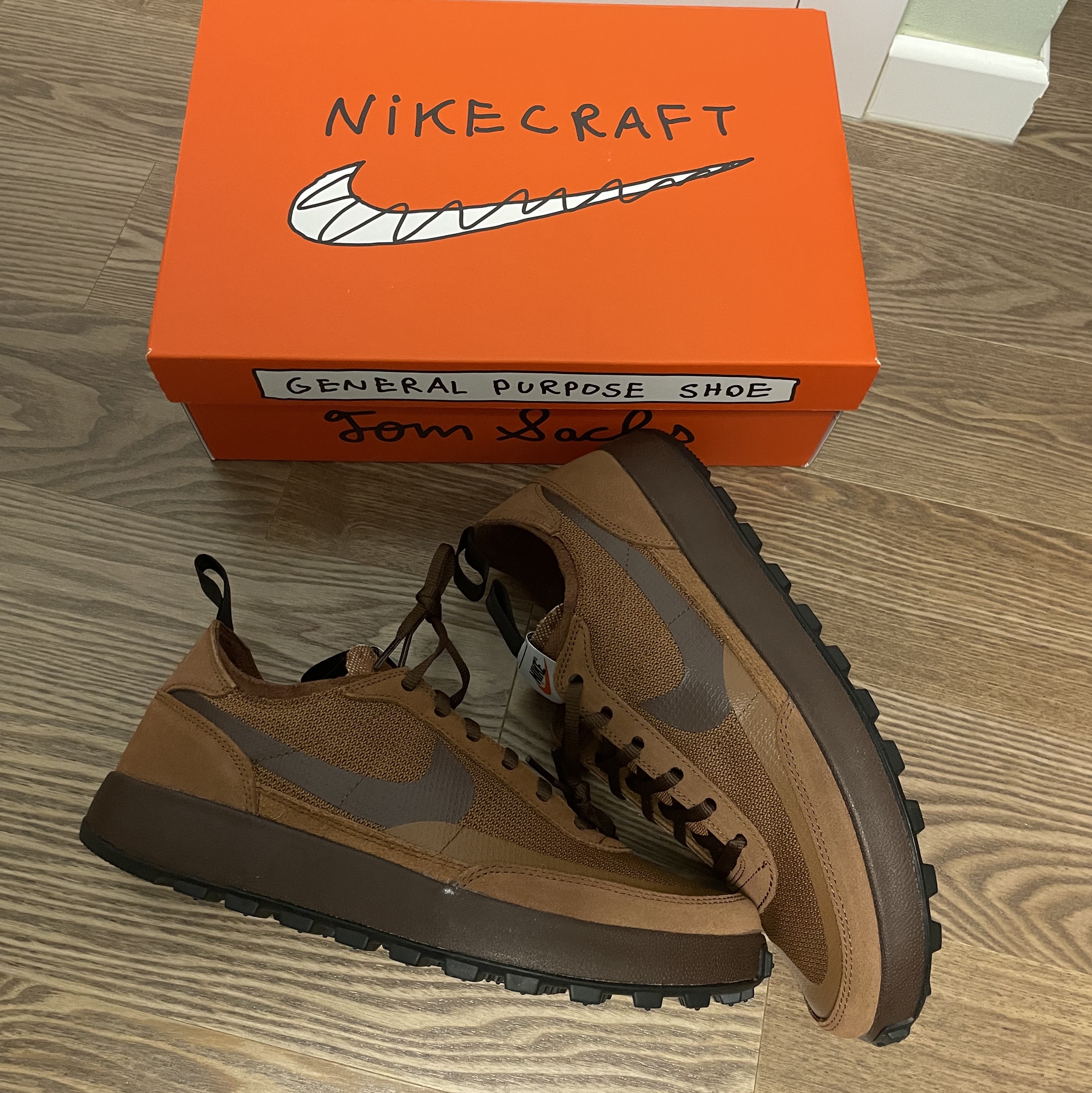 Nike x Tom Sachs General Purpose Shoe Brown 착용 스타일 - 4