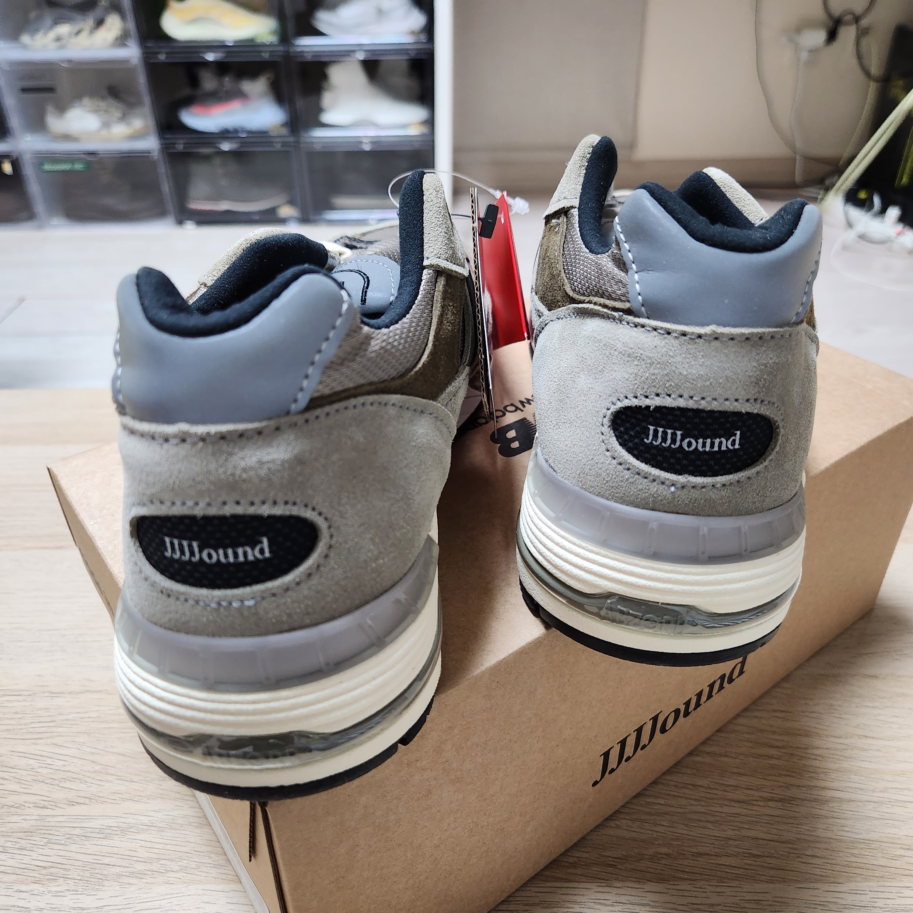 New Balance x JJJJound 991 Made in UK Grey 착용 스타일 - 4