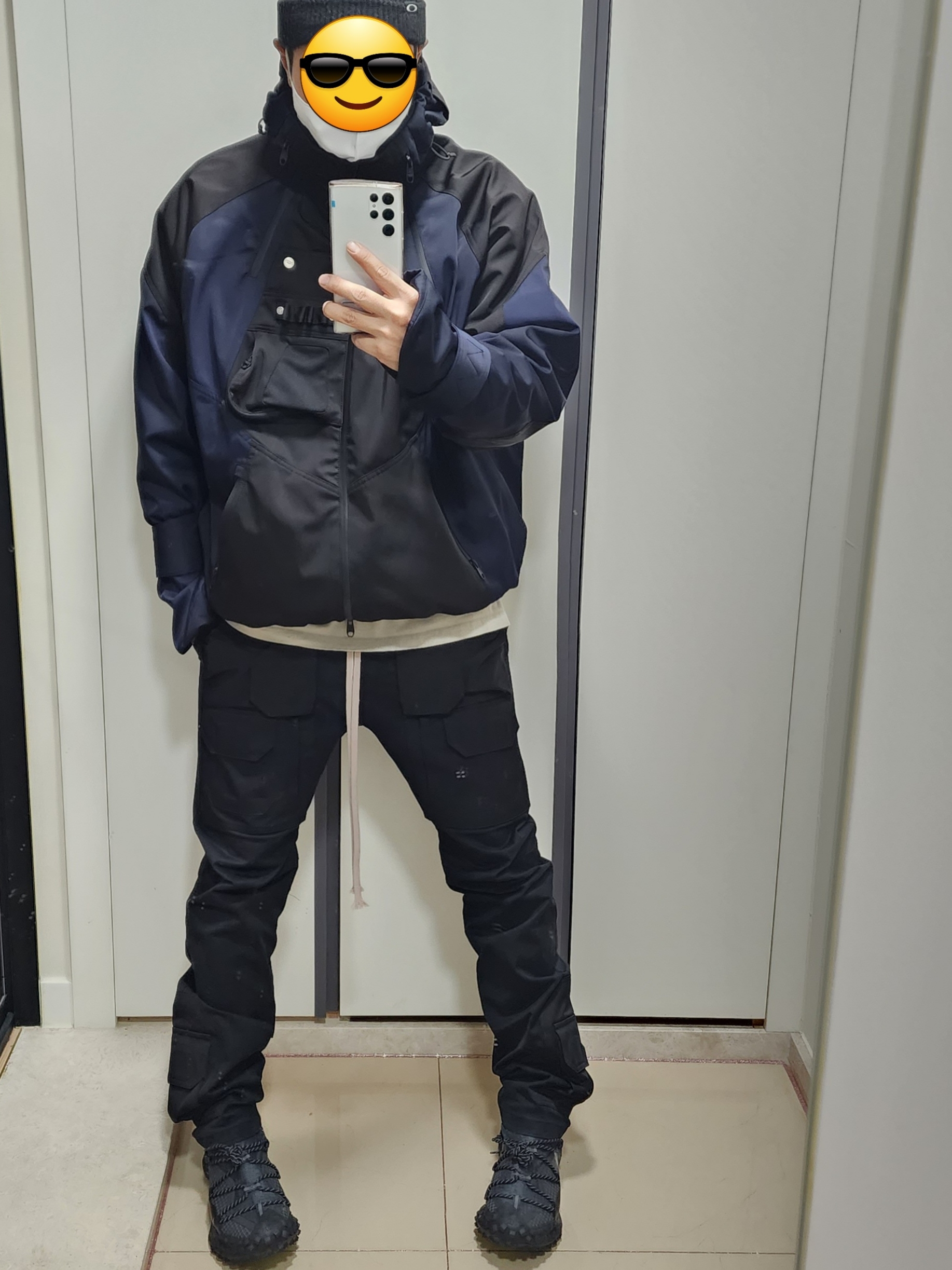 Undermycar Kame Multi Zip Turtle Shell Parka After Midnight - 22FW, Nike ACG Mountain Fly Low Gore-Tex SE Dark Smoke Grey 착용 스타일 - 2