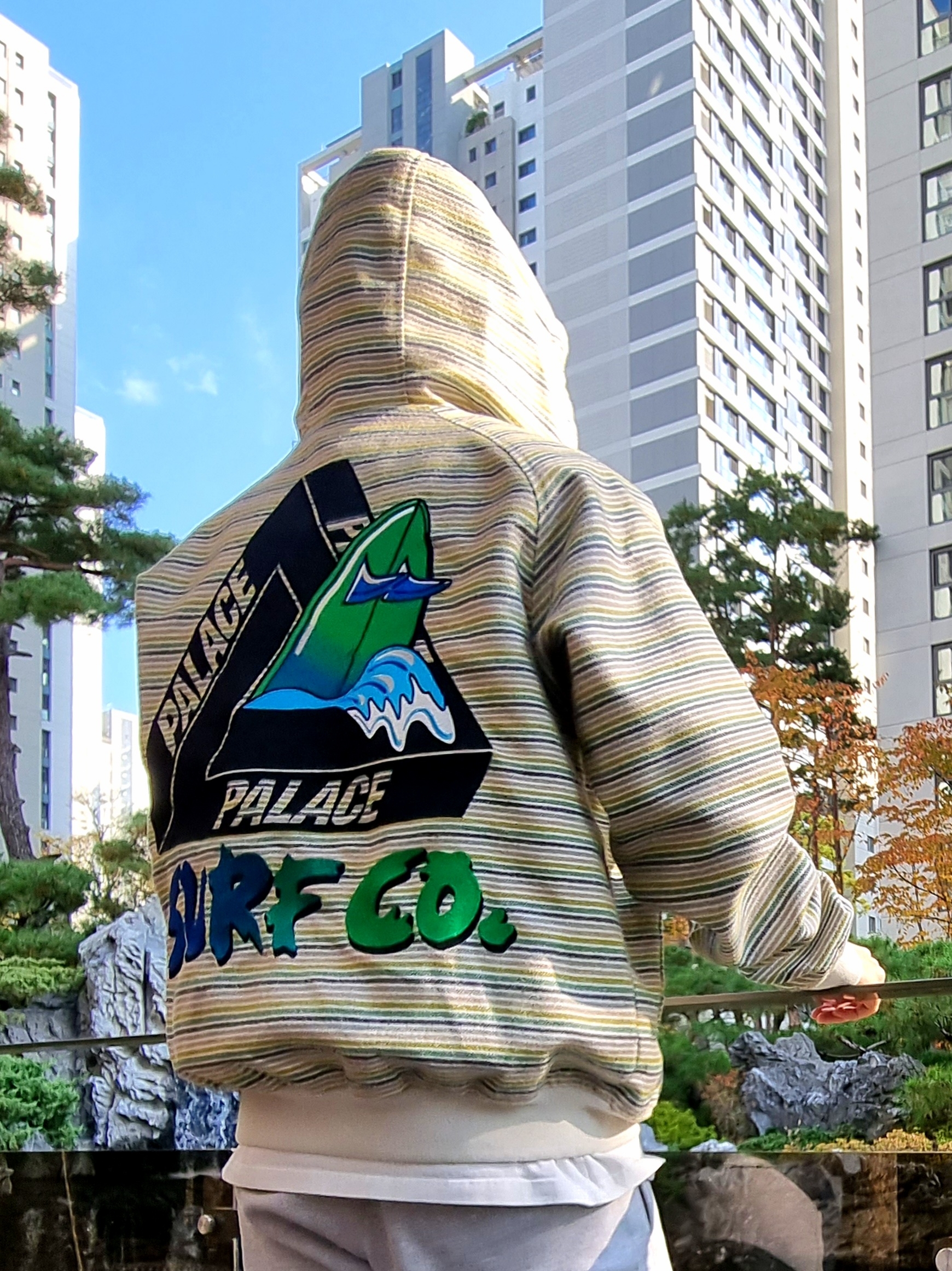 Palace Surf Co Jacket Grey - 22SS 착용 스타일