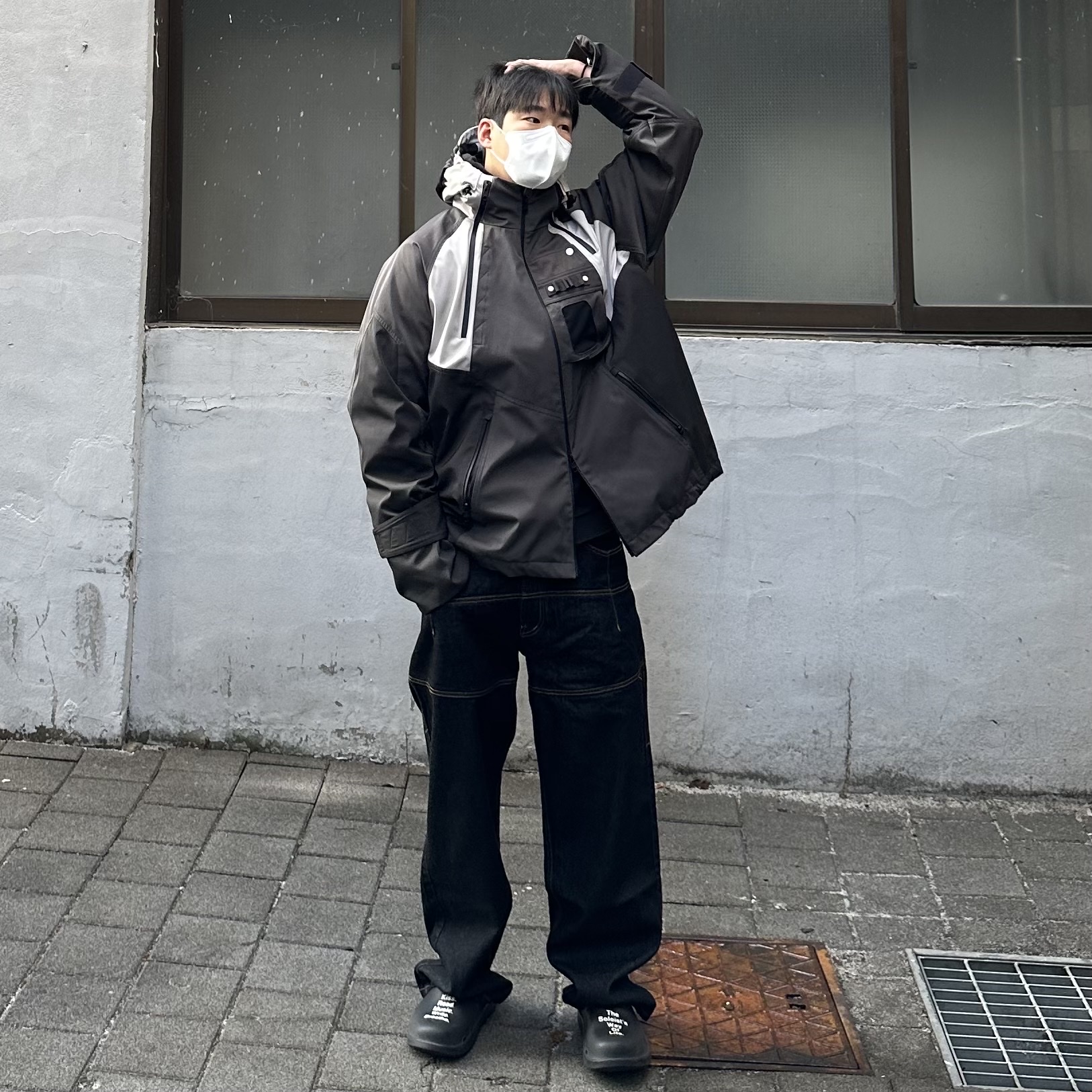 Undermycar Kame Multi Zip Turtle Shell Parka Driftwood - 22FW 착용 스타일 - 1
