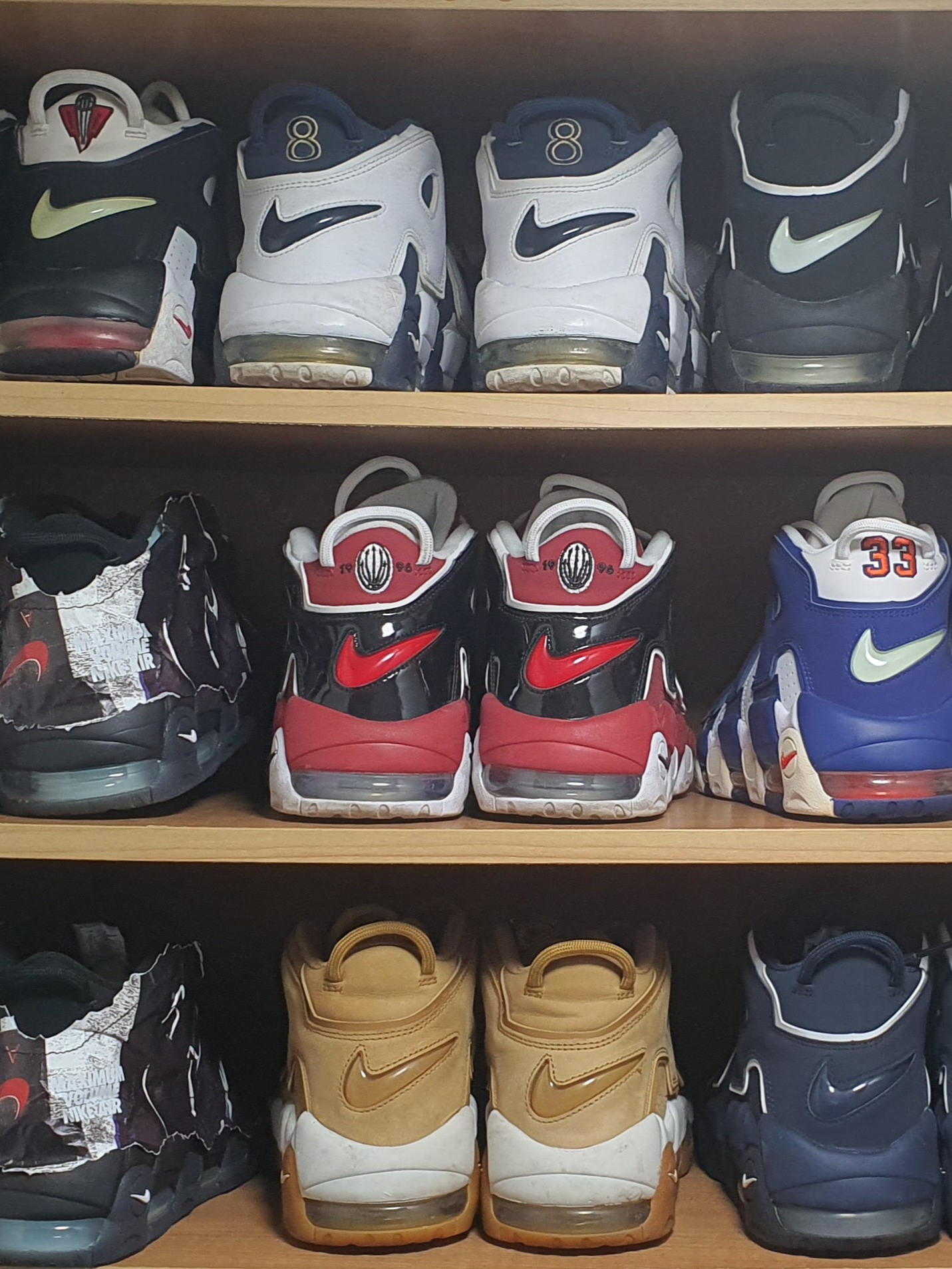 Nike Air More Uptempo Black White 2020, Nike Air More Uptempo Scottie Pippen 착용 스타일