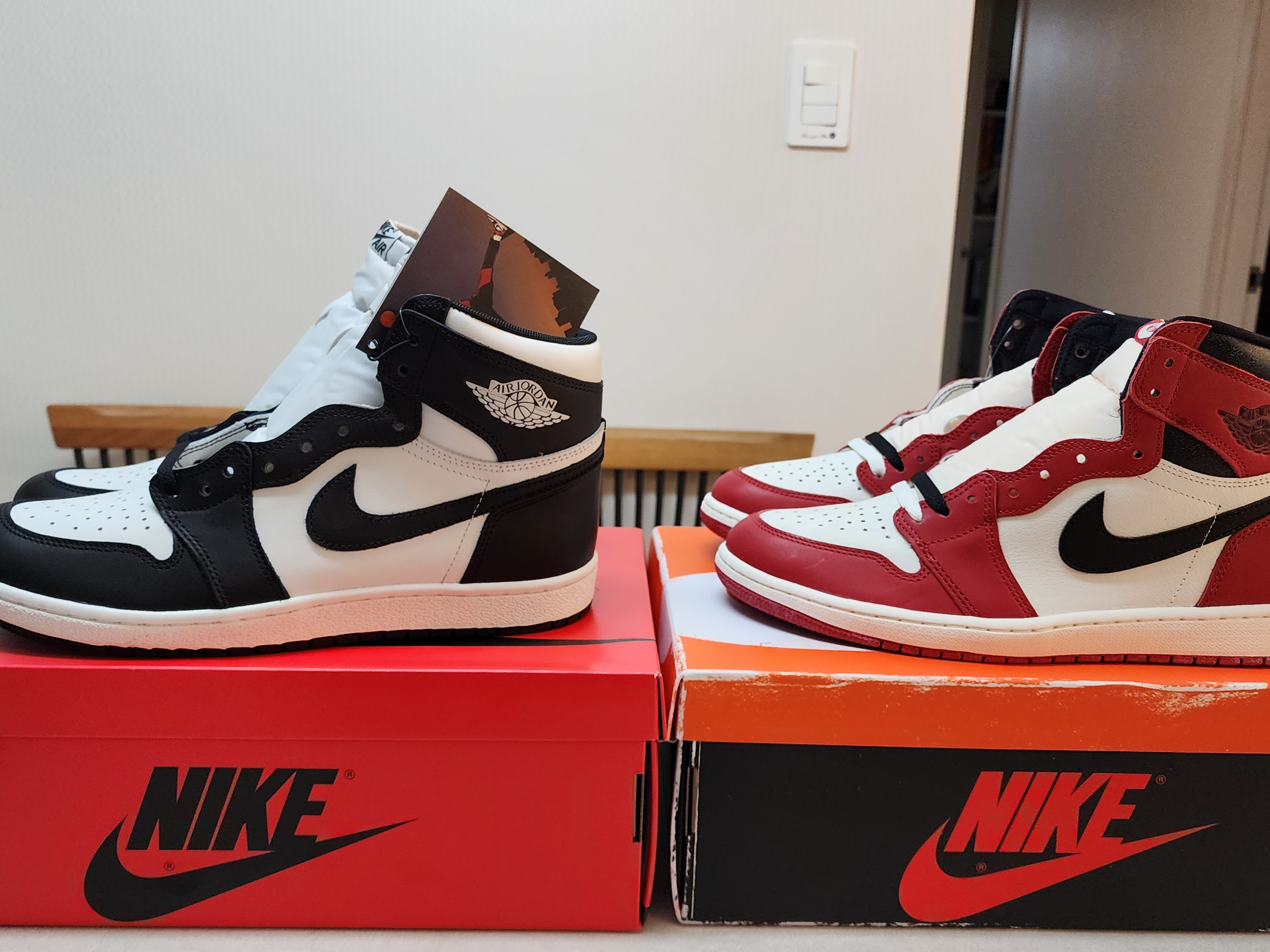 Jordan 1 High 85 Black White, Jordan 1 Retro High OG Chicago 2022 착용 스타일
