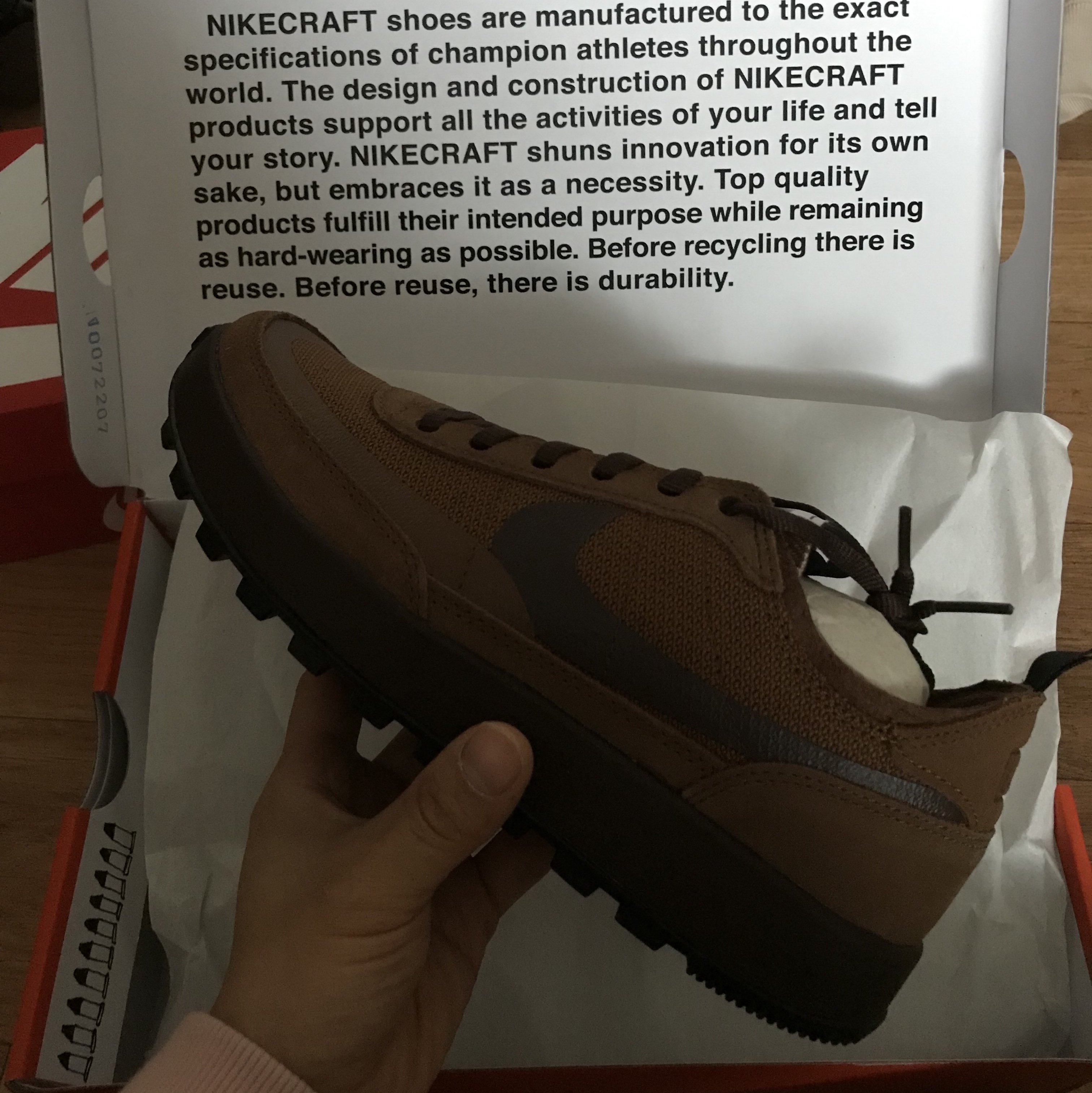 Nike x Tom Sachs General Purpose Shoe Brown 착용 스타일