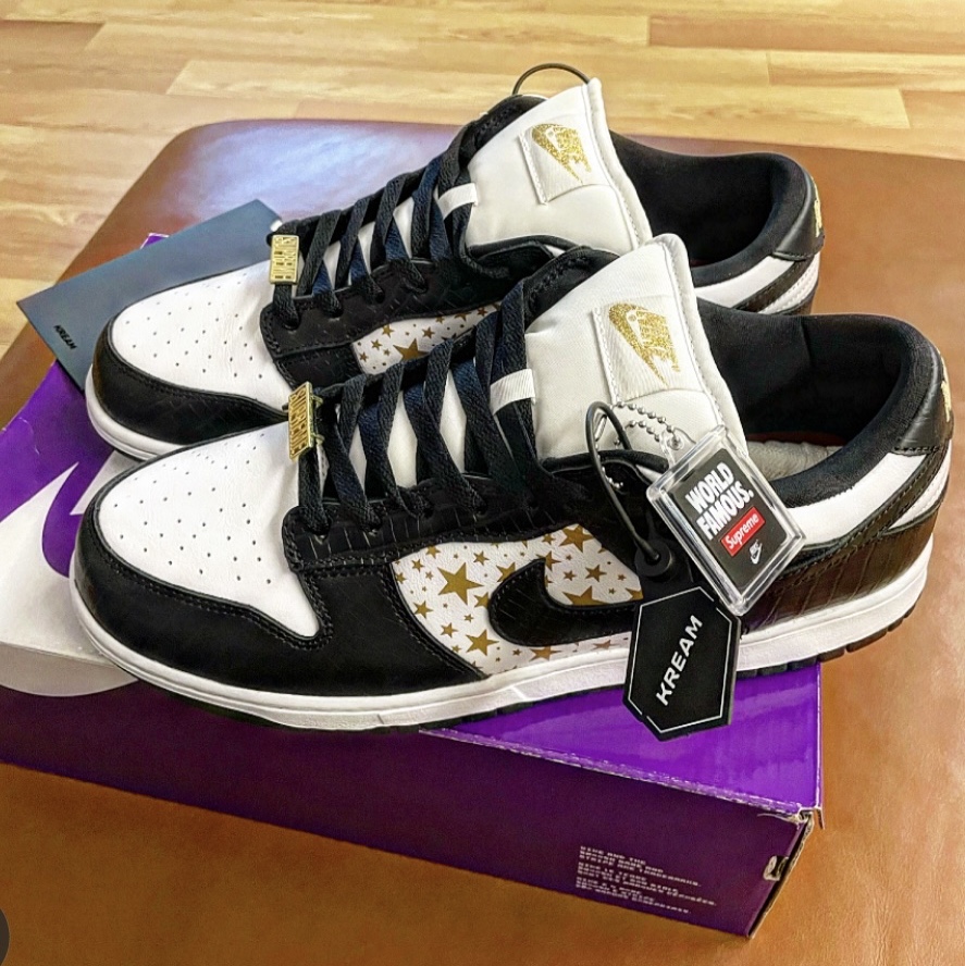 Nike x Supreme SB Dunk Low Black, Nike x Supreme SB Dunk Low Hyper Blue 착용 스타일 - 4