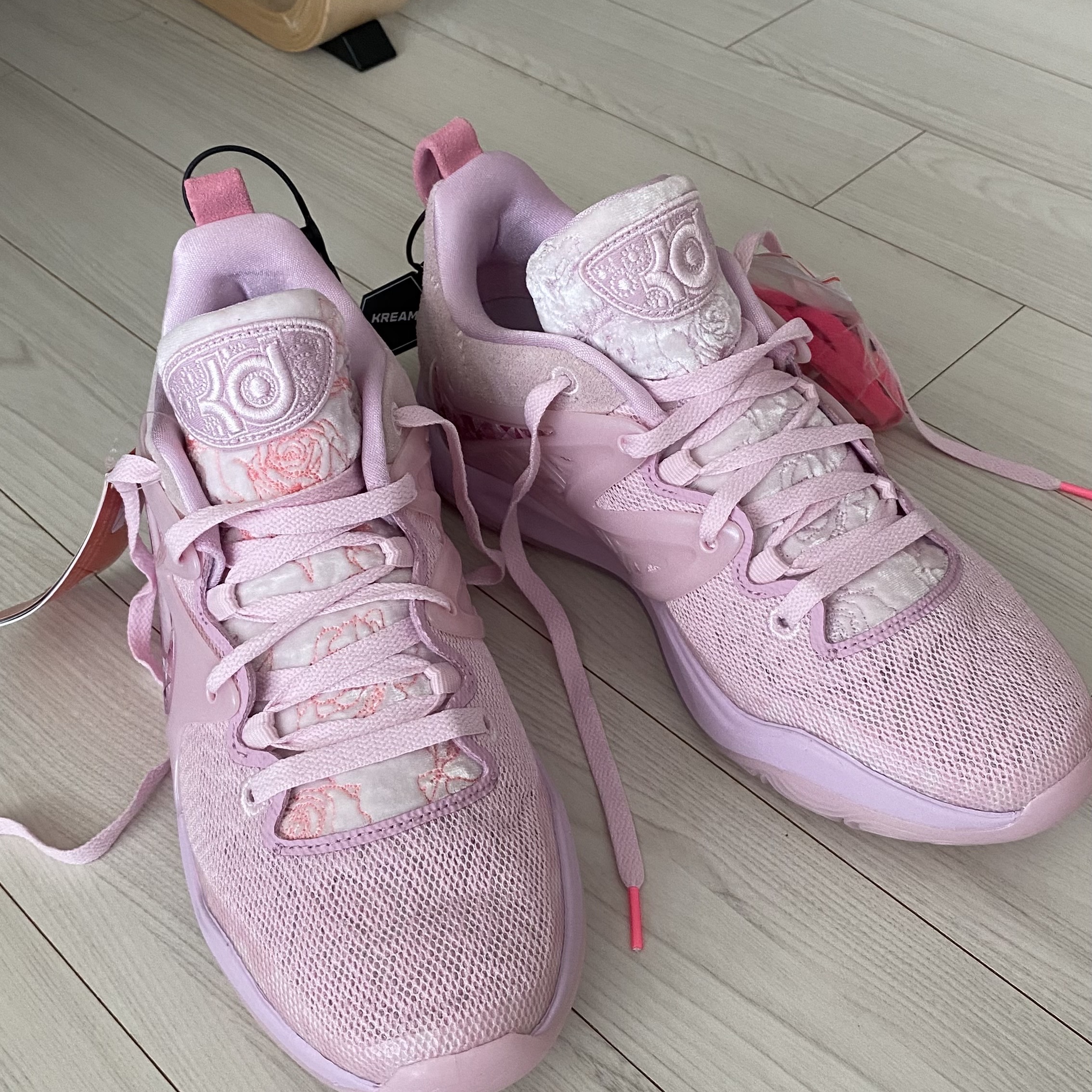 Nike KD 15 EP Pink Foam 착용 스타일 - 1