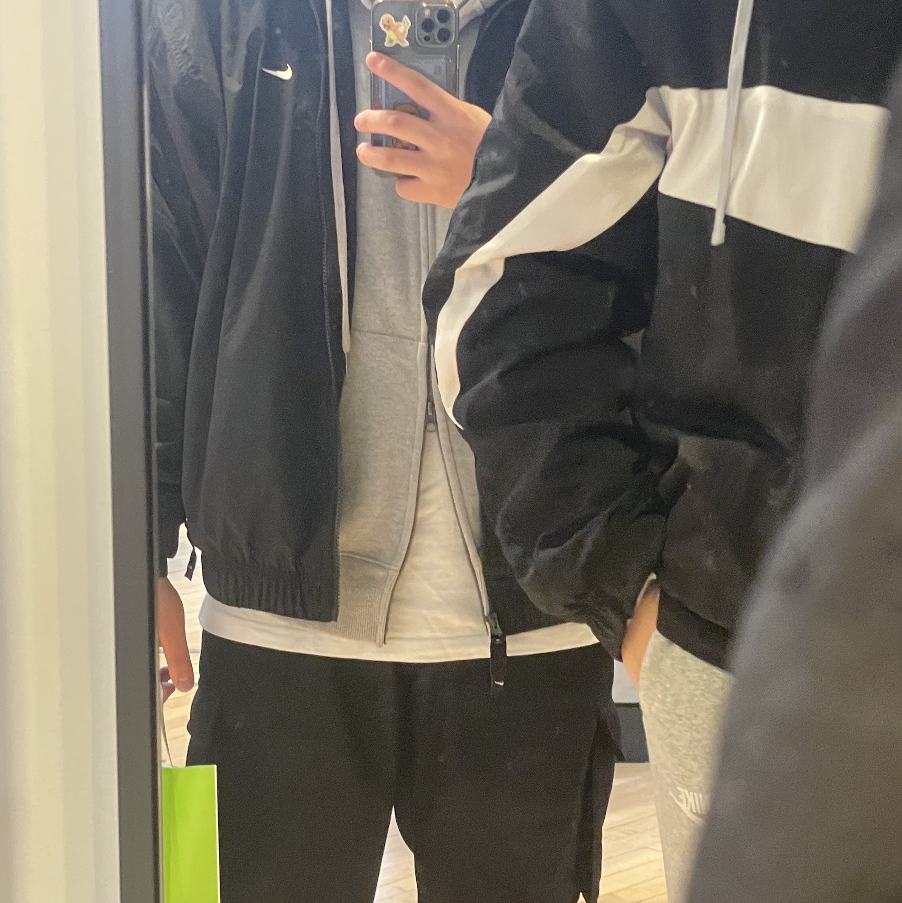 Nike NRG Solo Swoosh Woven Track Jacket Black - Asia 착용 스타일