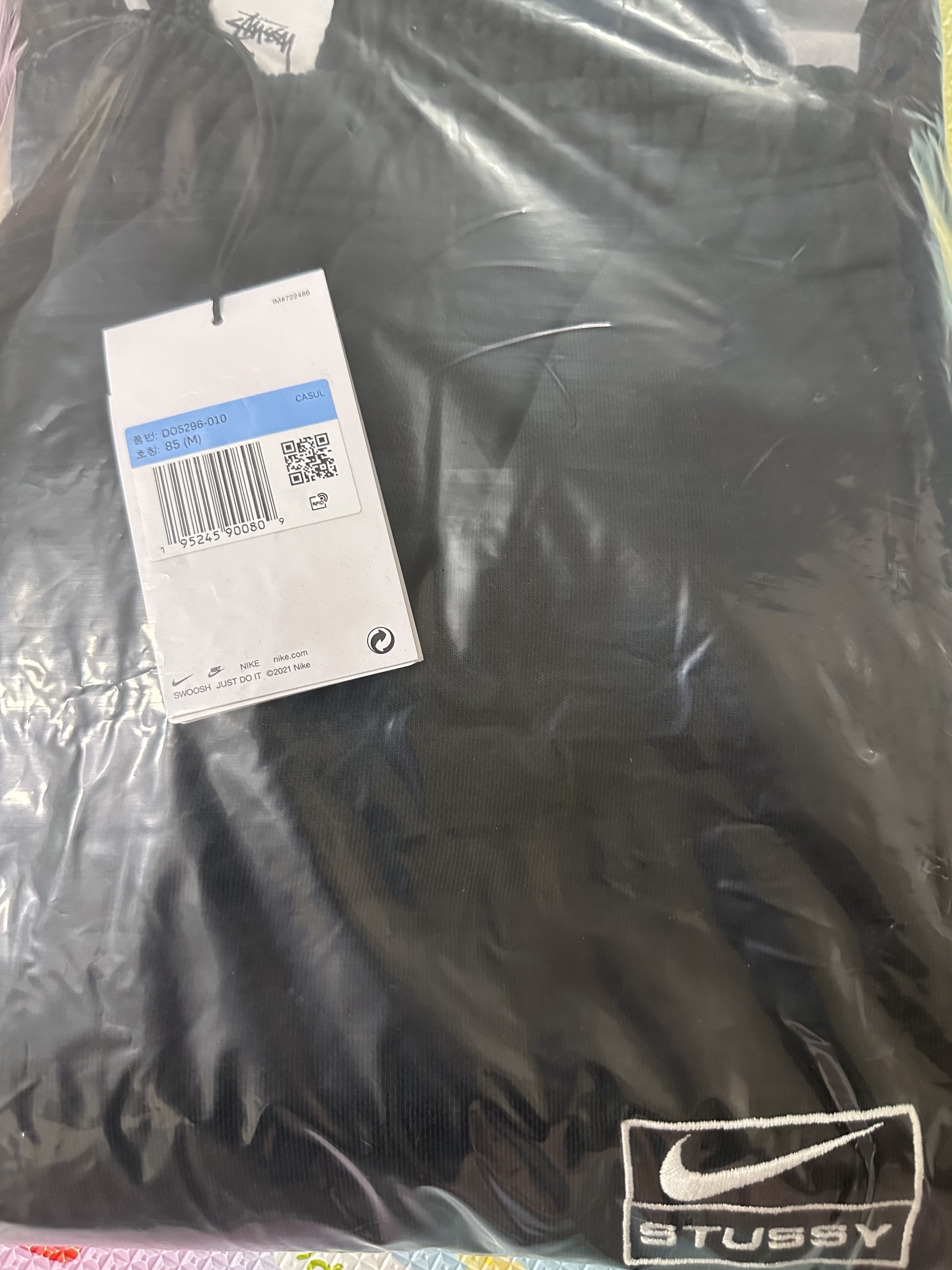 Nike x Stussy NRG Washed Fleece Pants Black (DO5296-010) 착용 스타일