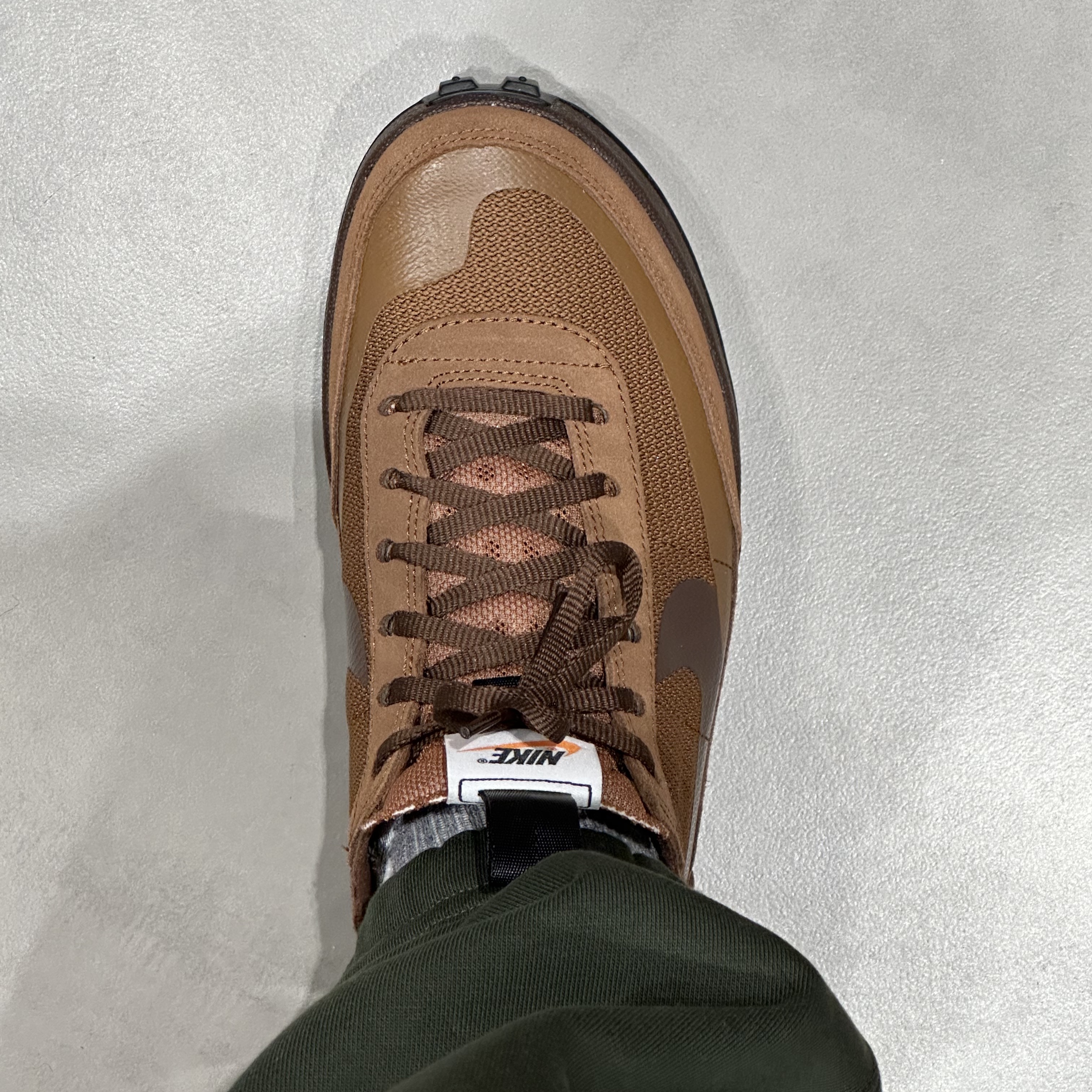 Nike x Tom Sachs General Purpose Shoe Brown, Nike x Billie Eilish NRG Fleece Pants Sequoia - US/EU 착용 스타일