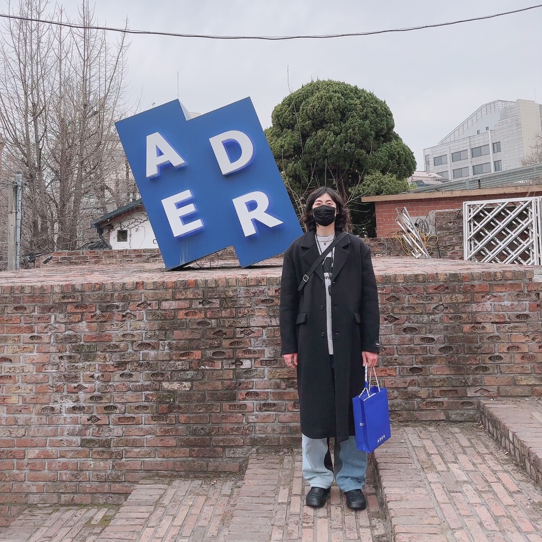 Zara x Ader Error Wool Blend Oversize Coat Black, Camper x Ader Error Proto-743-S Black Leather Shoes 착용 스타일 - 1