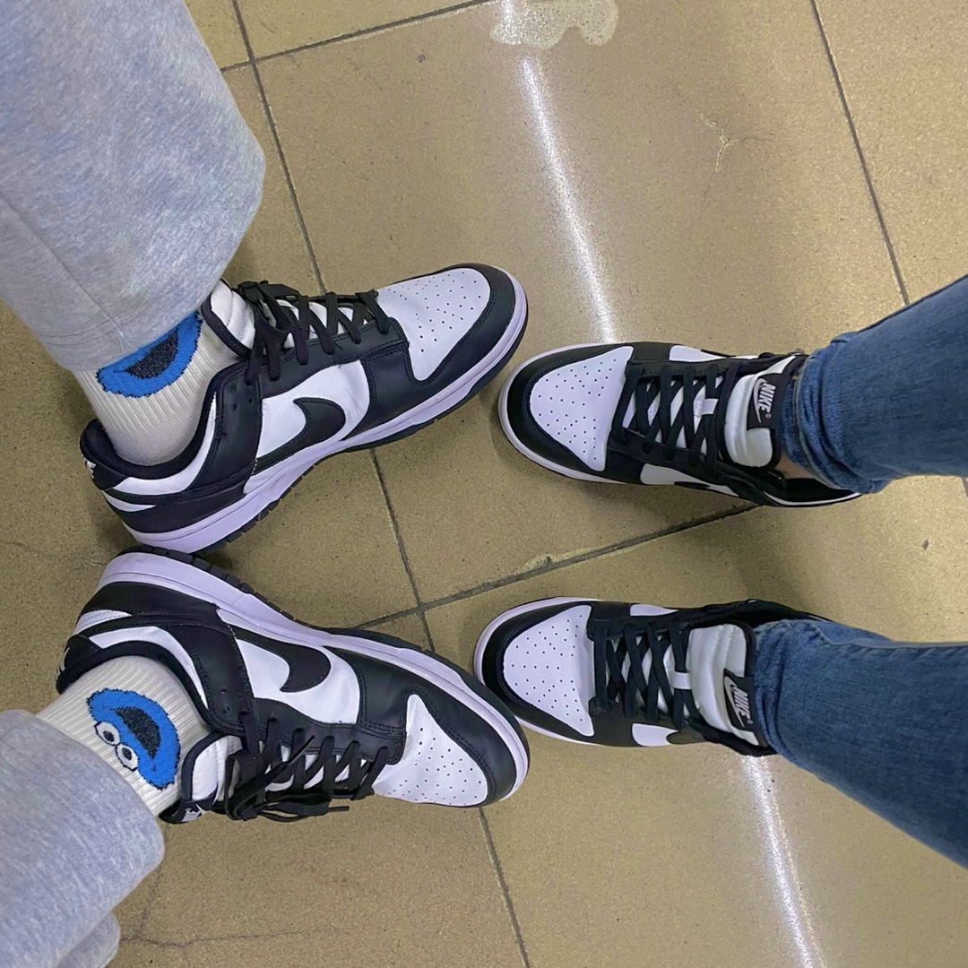 Nike Dunk Low Retro Black, (GS) Nike Dunk Low Black 착용 스타일