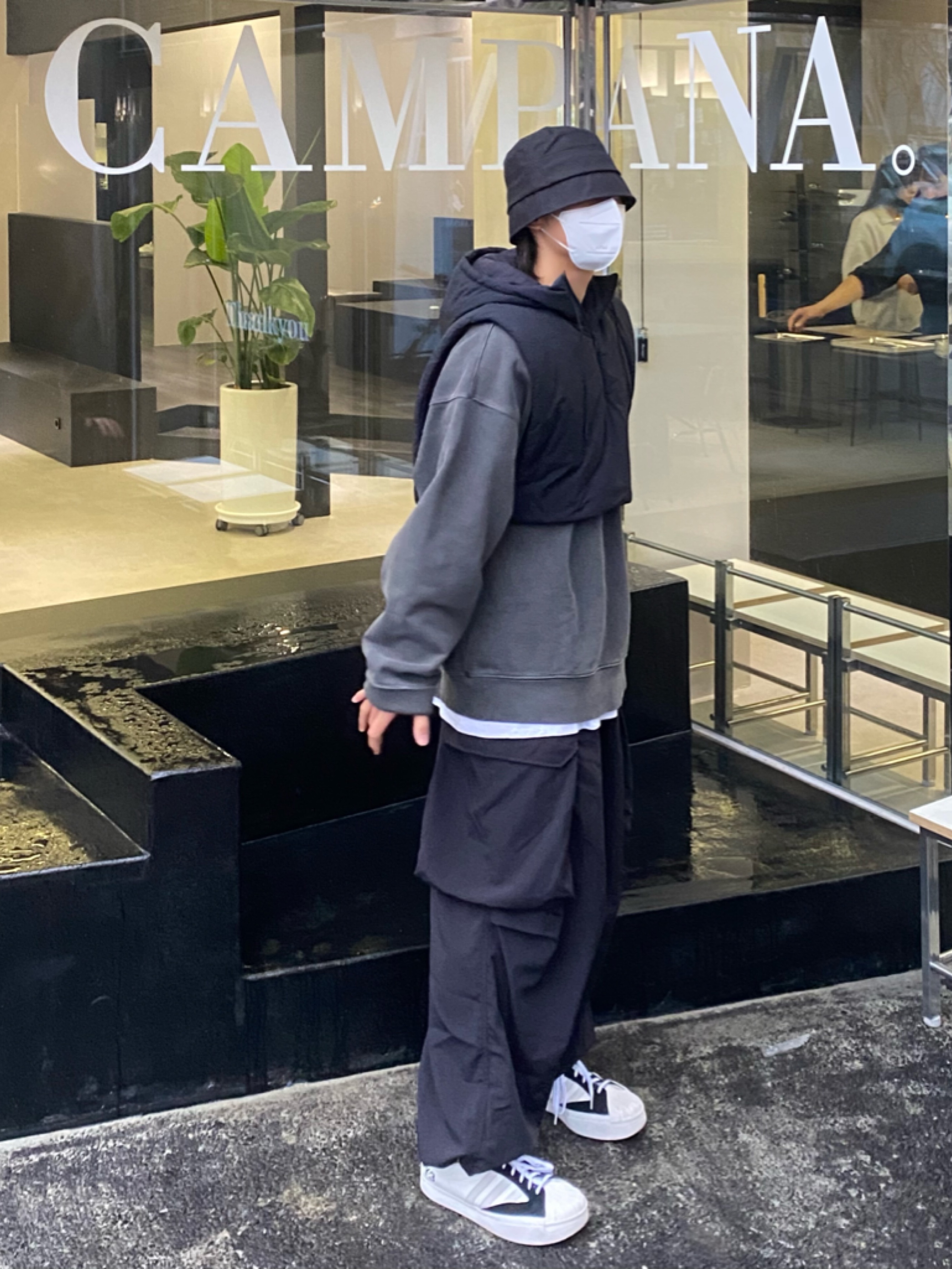 Y-3 Yohji Star White 착용 스타일 - 2