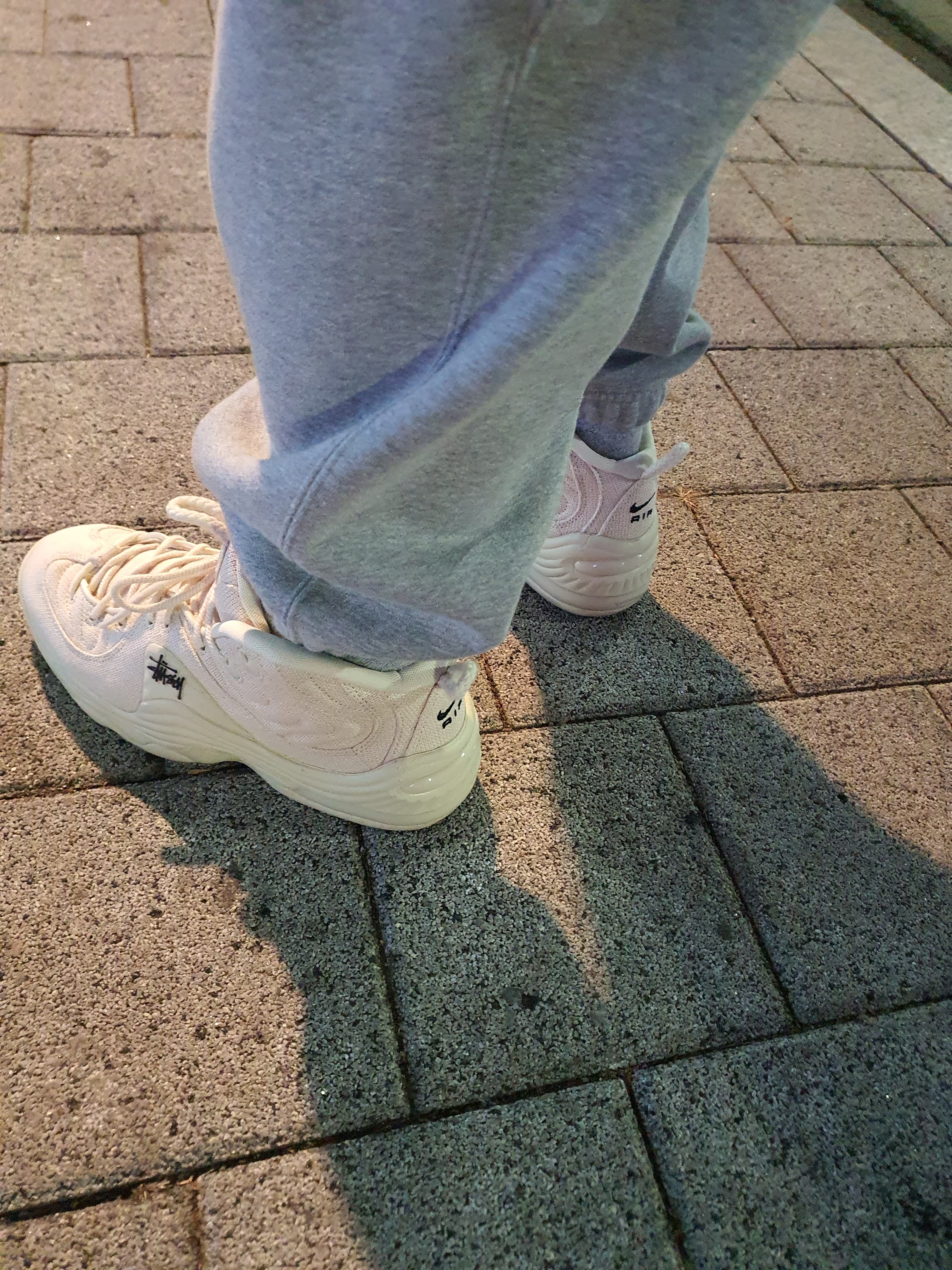 Nike x Stussy Air Penny II Fossil, Nike x Stussy Air Penny II Rattan and Limestone 착용 스타일 - 4