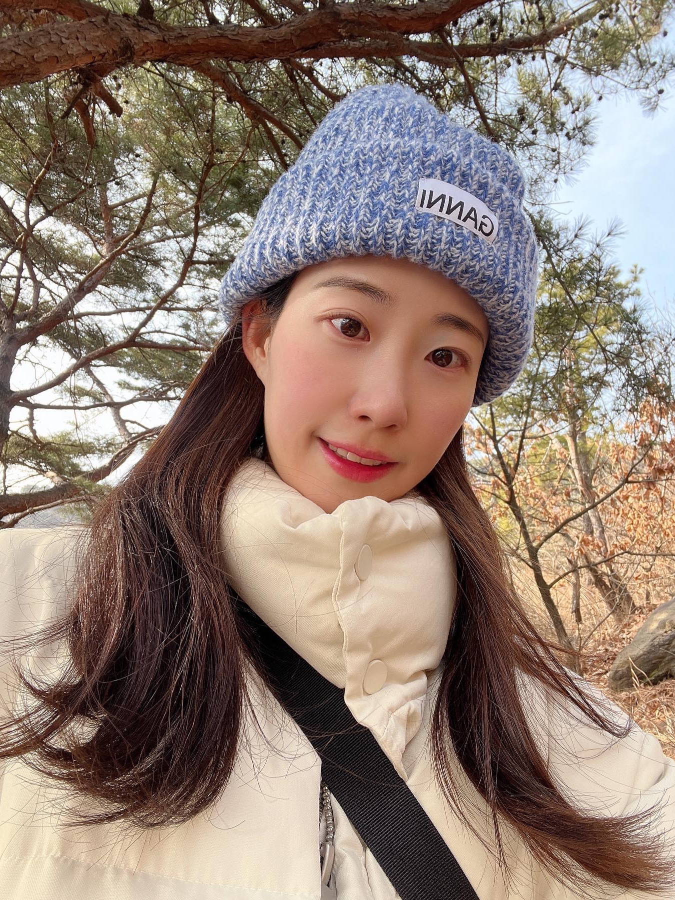 Ganni Wool Beanie Black Melange, Ganni Wool Beanie Starfish 착용 스타일