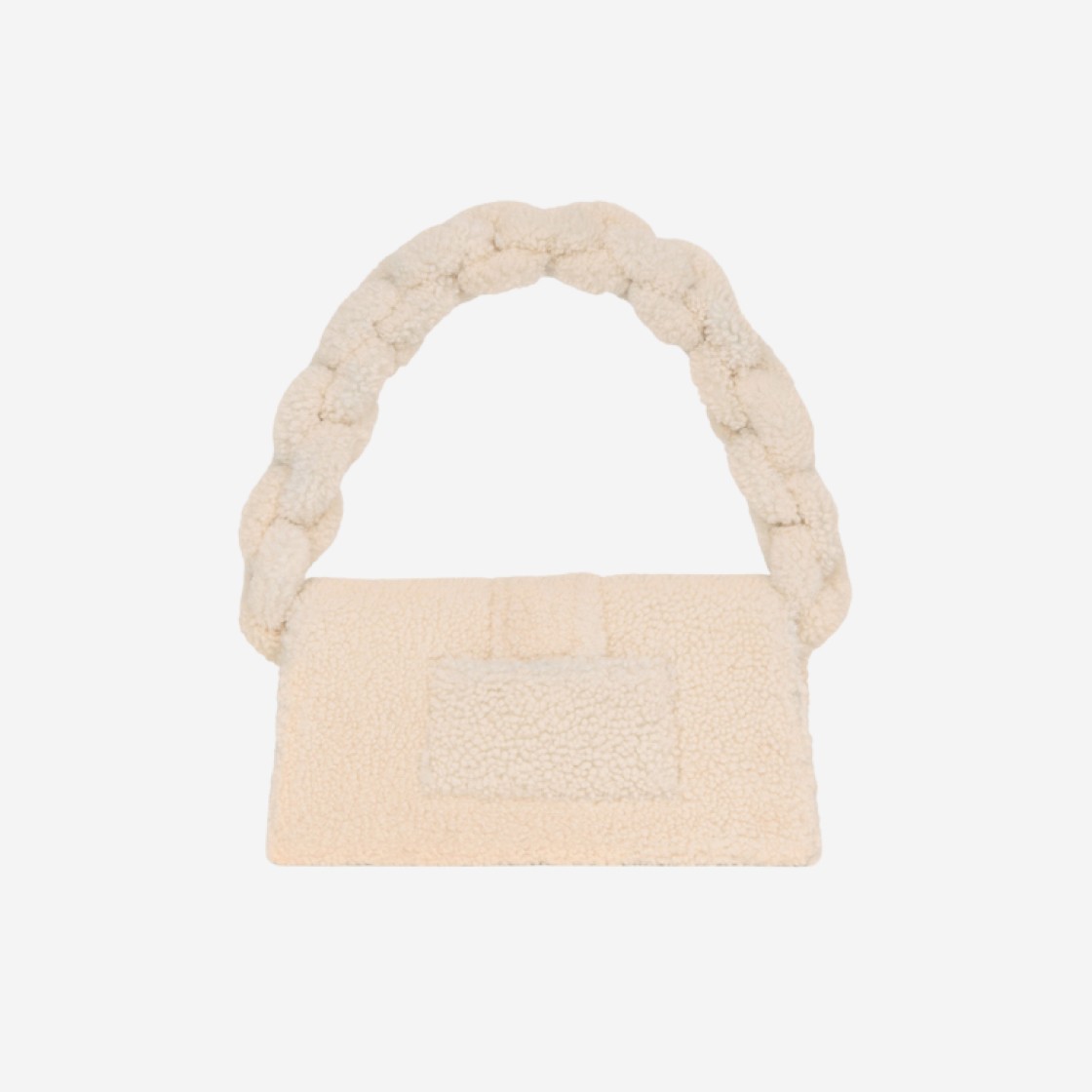 Jacquemus Le Bambidou Shearling Flap Bag Ivory 상세 이미지 2