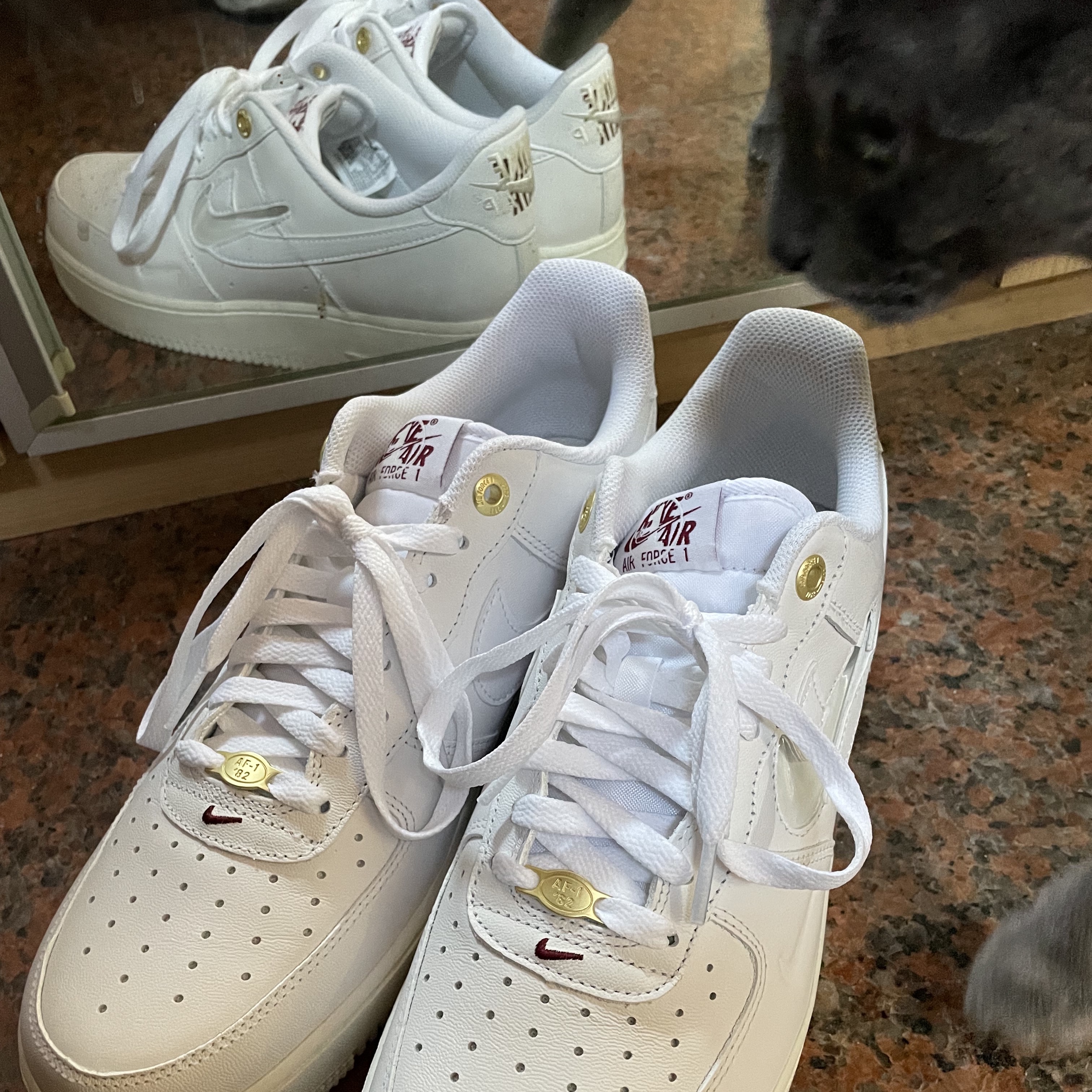 Nike Air Force 1 '07 PRM 40th Anniversary Join Forces White 착용 스타일 - 1